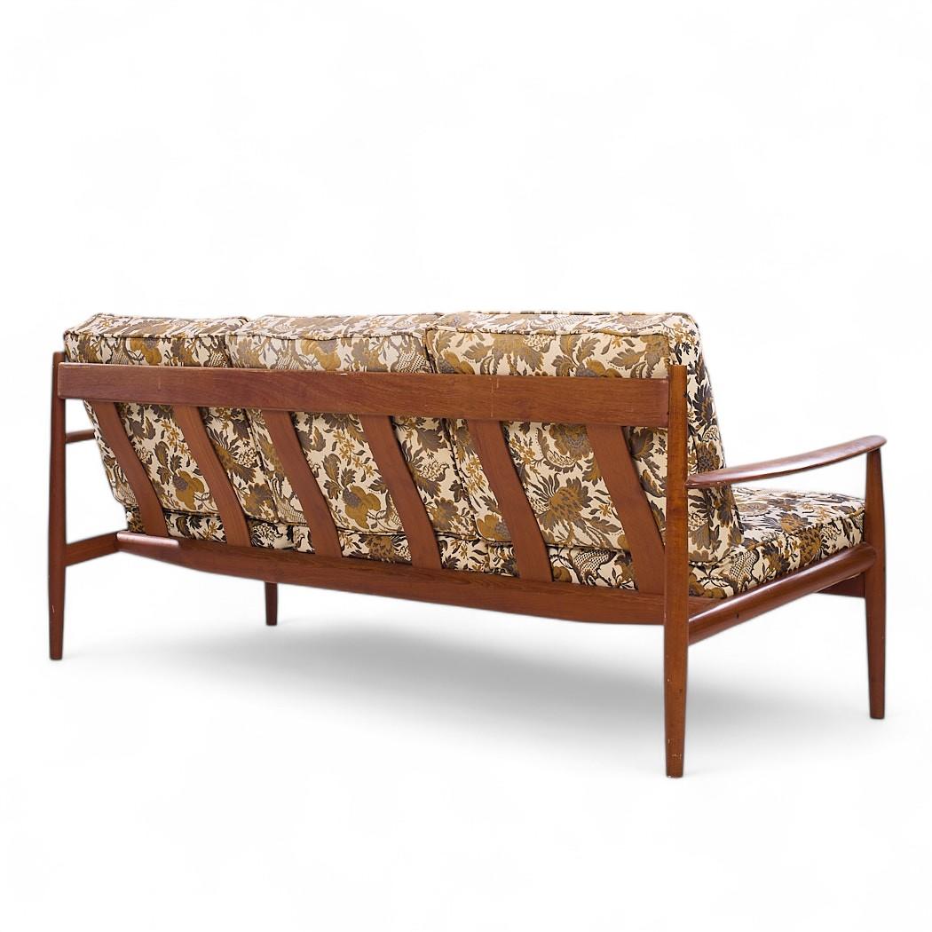 Grete Jalk for France and Son Mid Century Danish Teak Sofa For Sale 1