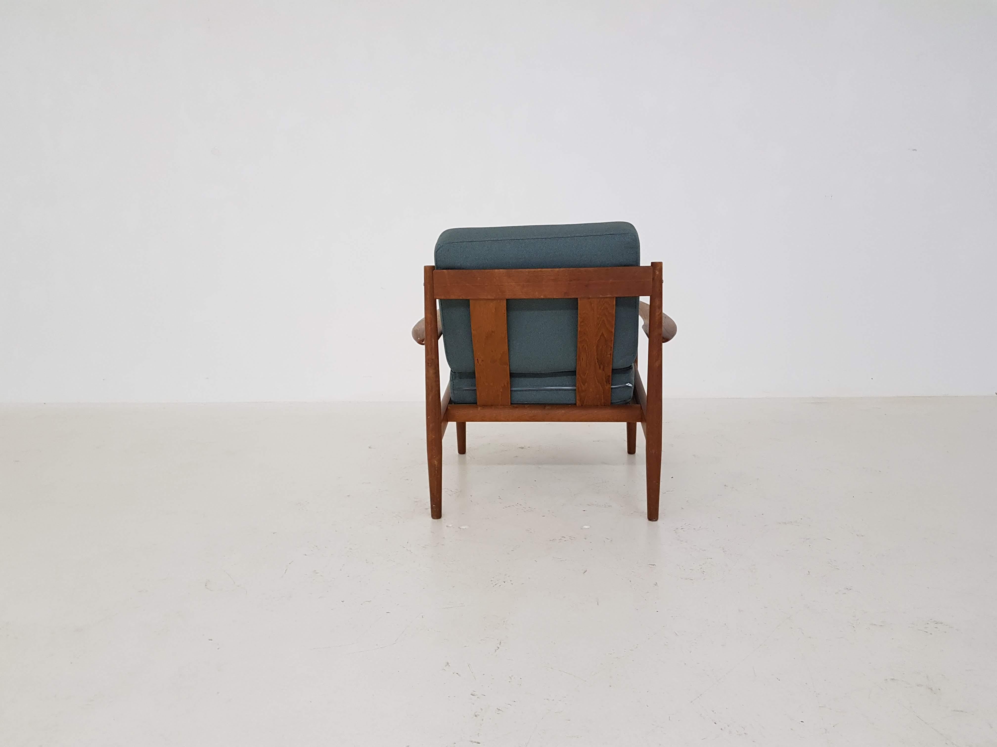Danish Grete Jalk for France and Sons Lounge Chair Model 118, Denmark, 1960s