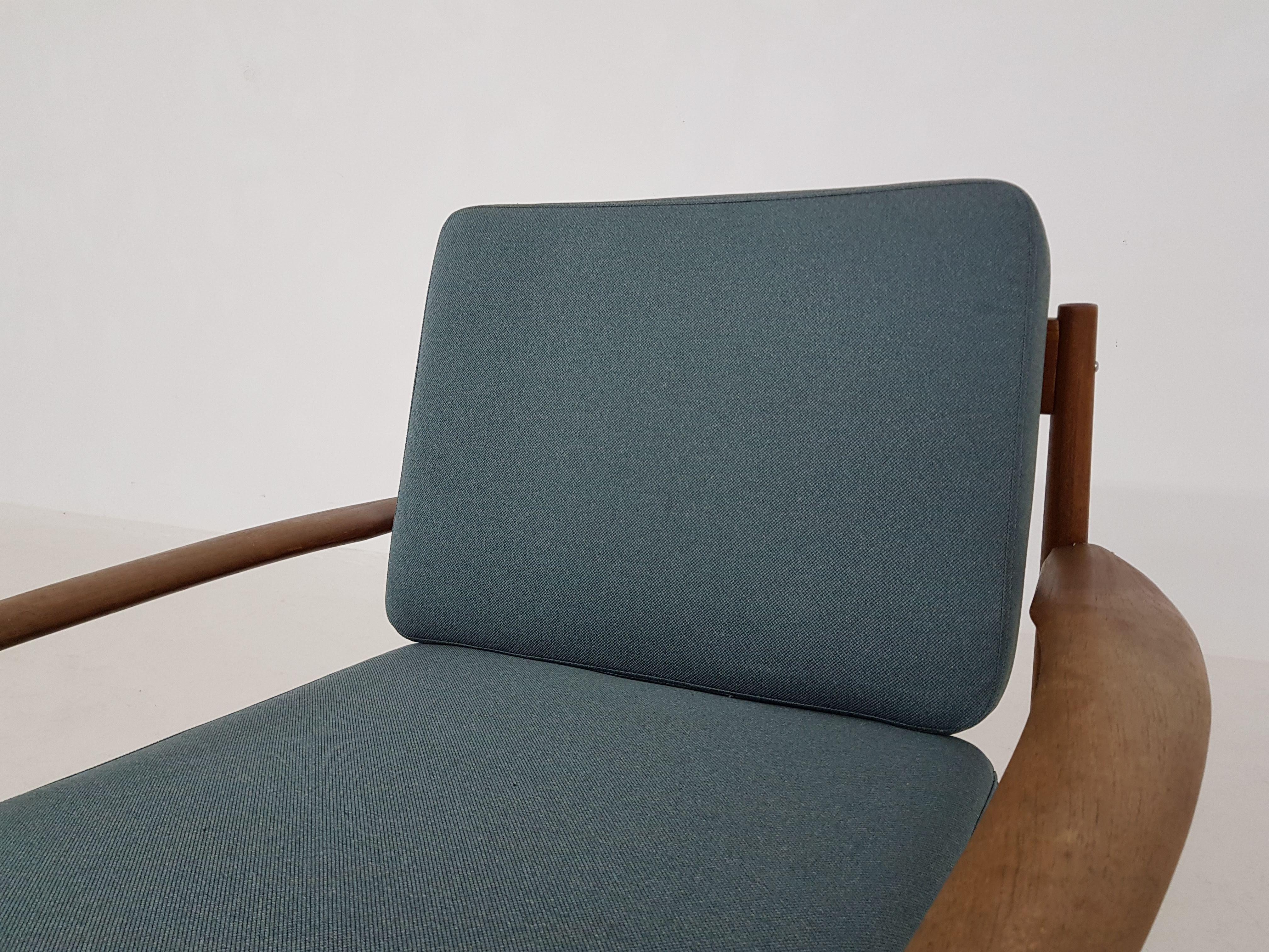20th Century Grete Jalk for France and Sons Lounge Chair Model 118, Denmark, 1960s