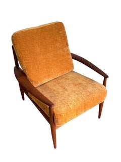 Grete Jalk pour France & Son Chaise longue danoise en teck années 1960