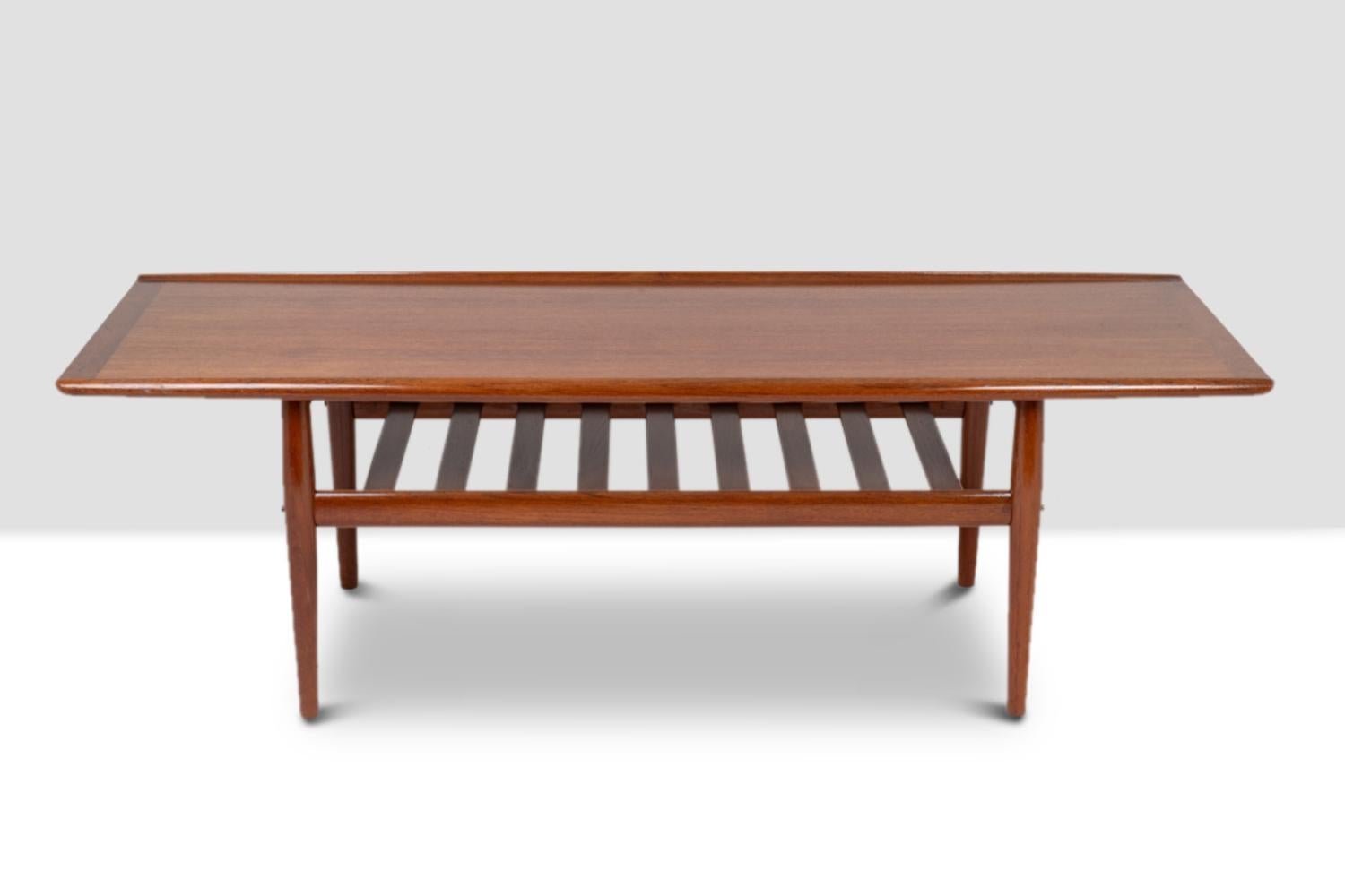 Danish Grete Jalk for Glostrup. “GJ106” coffee table in teak. 1960s. For Sale