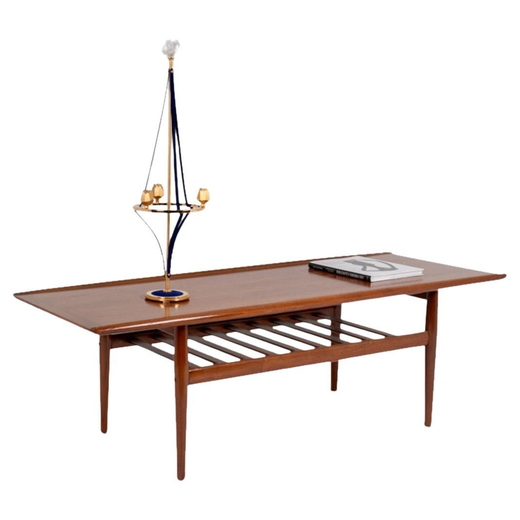 Grete Jalk for Glostrup. “GJ106” coffee table in teak. 1960s. For Sale