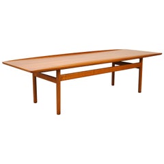 Grete Jalk for Poul Jeppesen Teak Surfboard Coffee Table