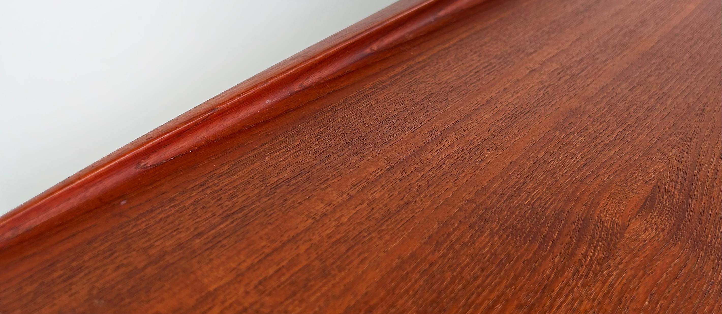 Grete Jalk Glostrup Mobelfabrik Teak Surfboard Coffee Table from Denmark For Sale 5