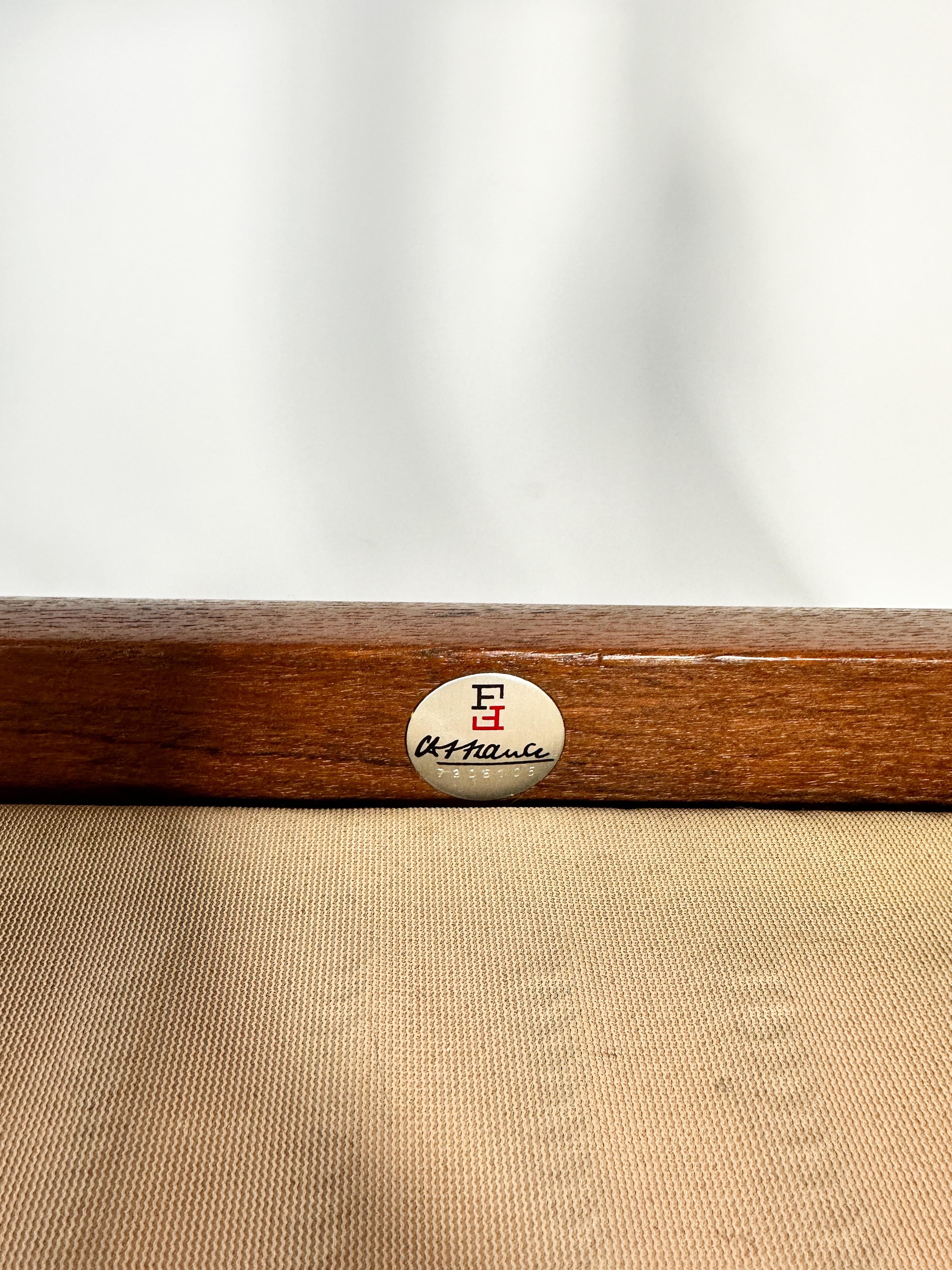 Grete Jalk Lounge Chair France & Son Teak Kvadrat Denmark 1960s For Sale 5