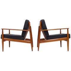 Grete Jalk Lounge-Chairs for France & Daverkosen, Denmark