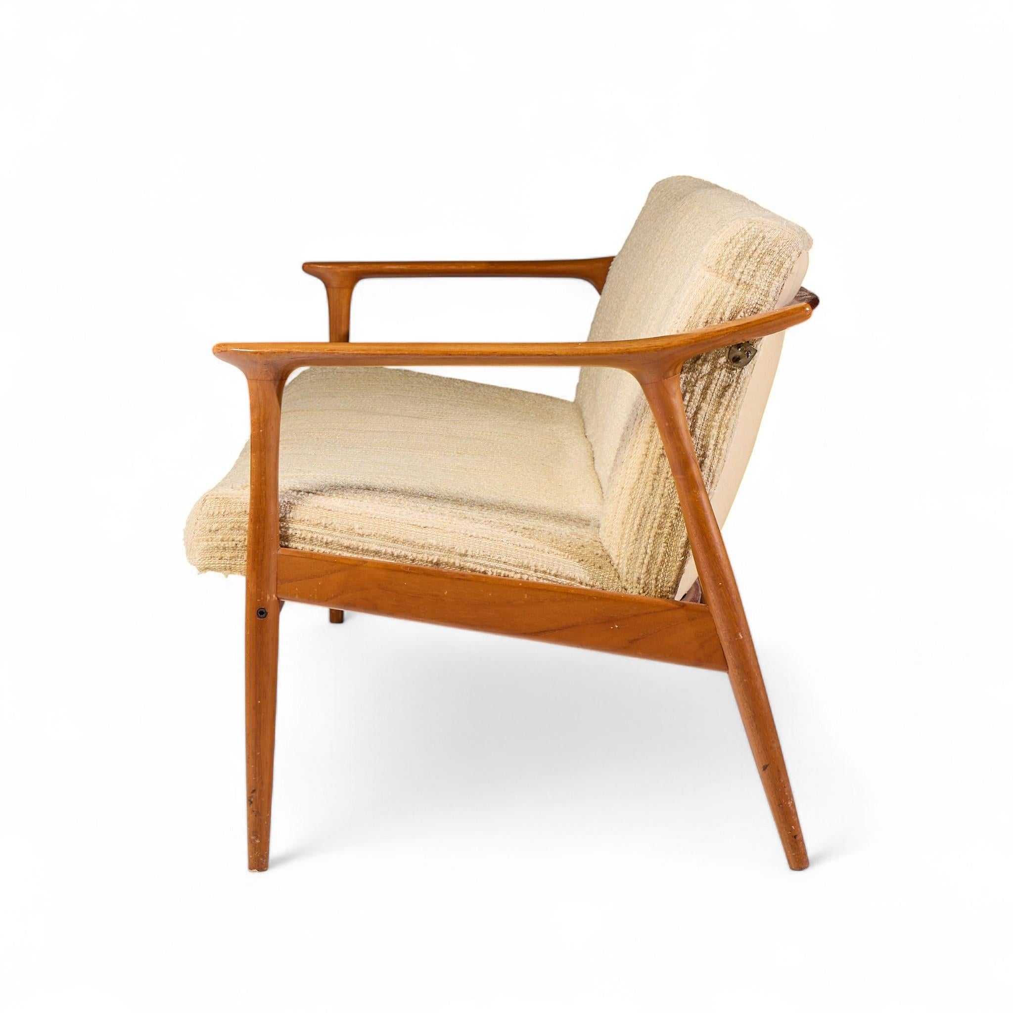 Danois Grete Jalk Mid Century Danish Teak Sofa en vente