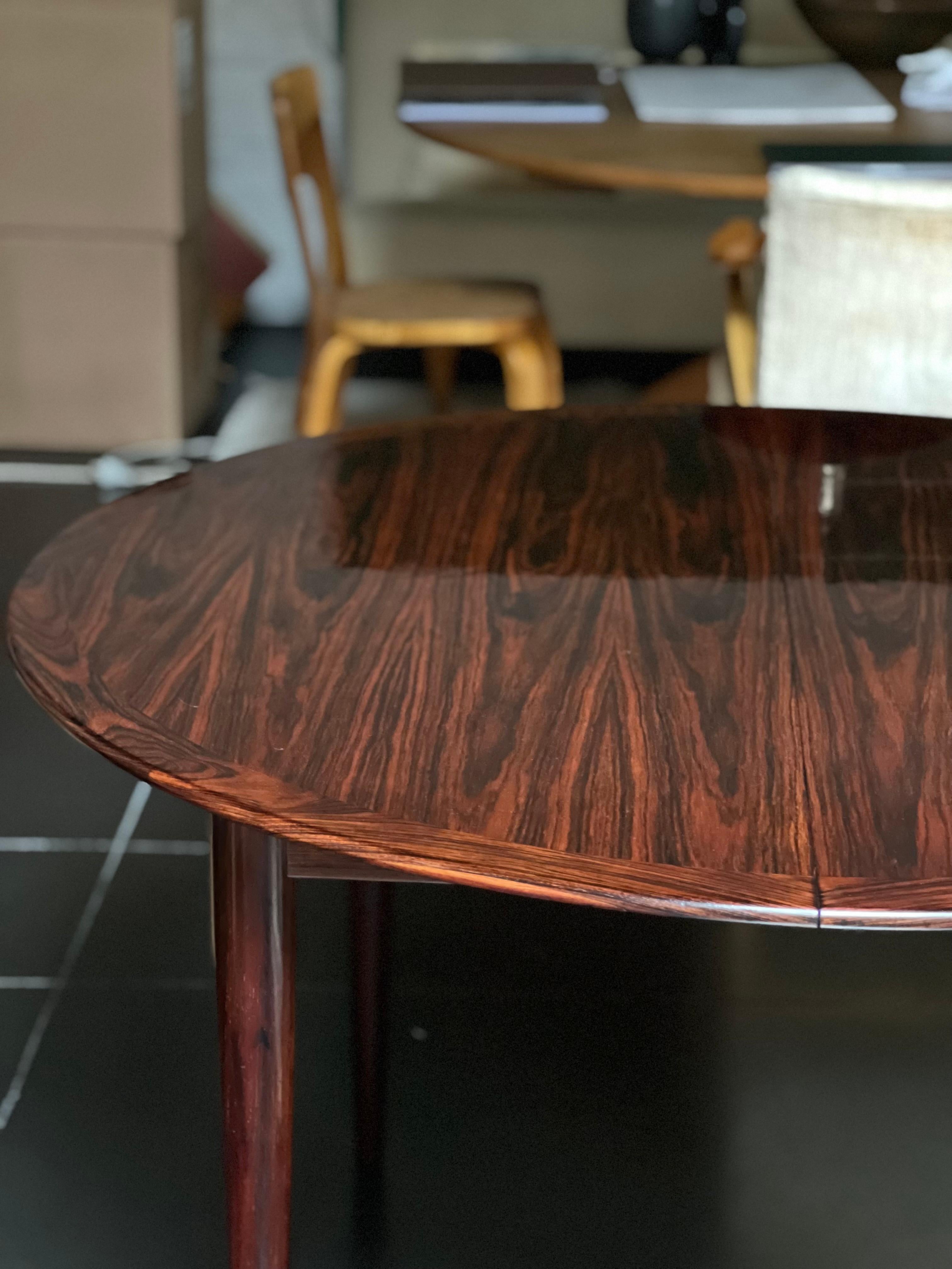 Grete Jalk, Table en bois de rose du milieu du siècle P Jeppesens Danemark Bon état - En vente à Forest, BE