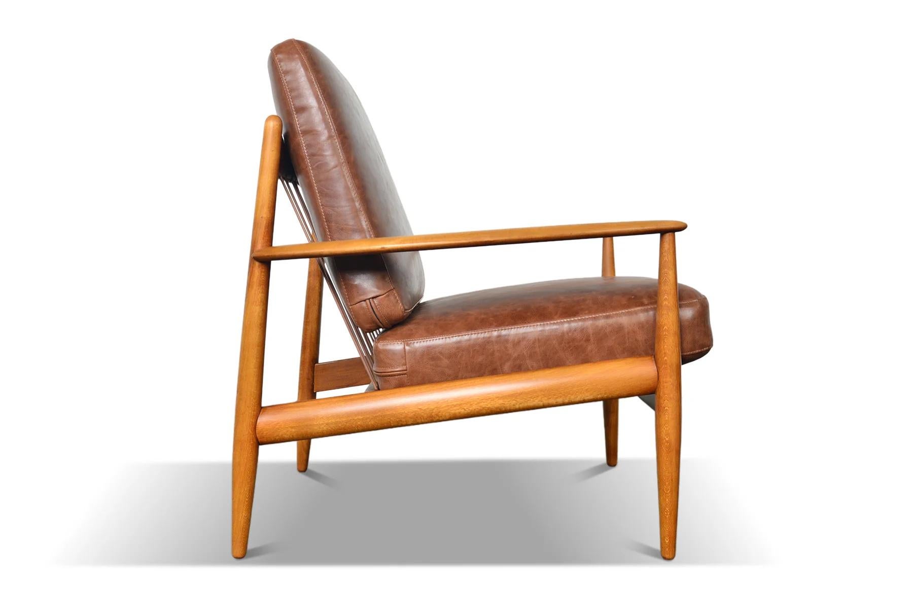20th Century Grete Jalk Model 118 Lounge Chair In Beech