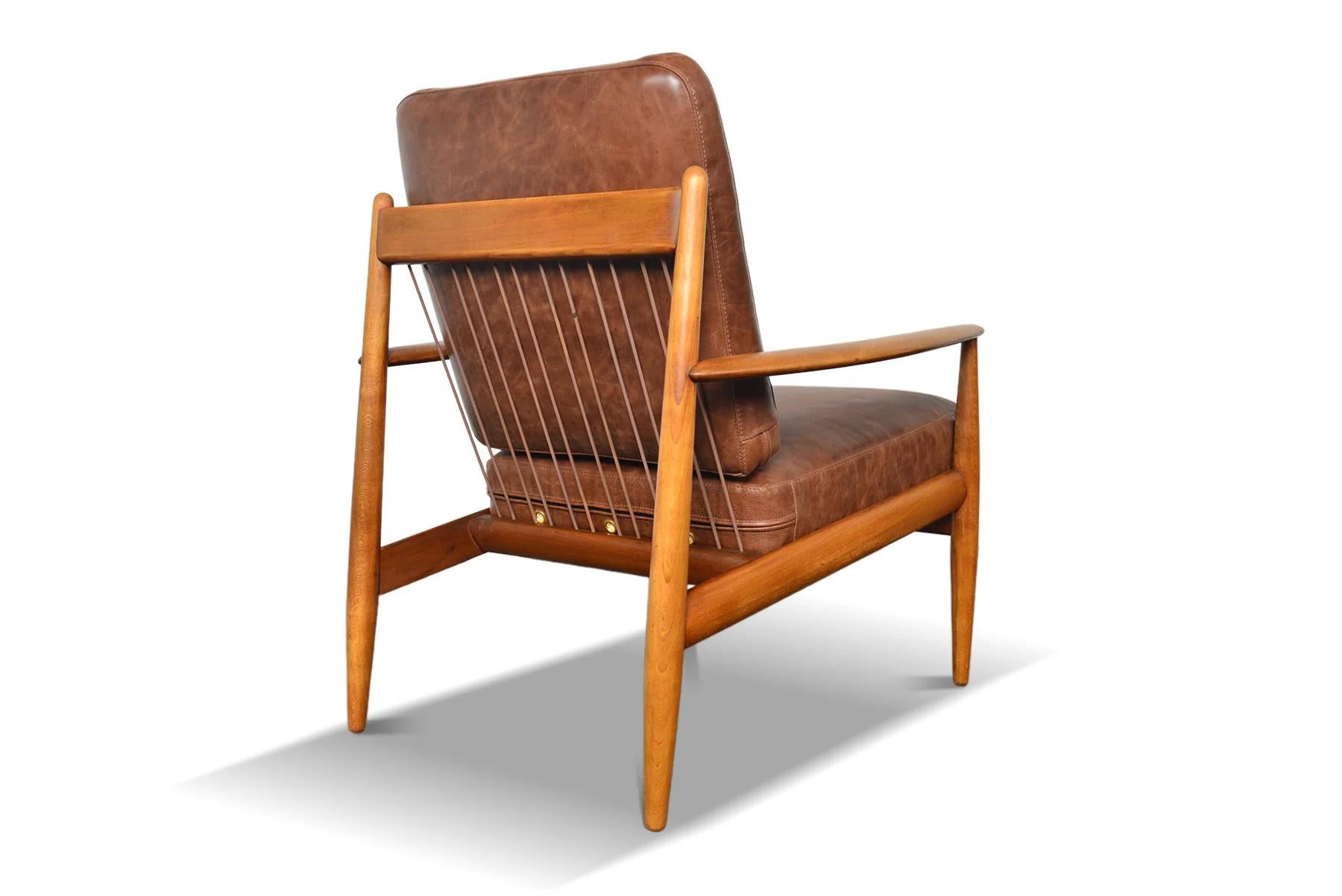 Teak Grete Jalk Model 118 Lounge Chair In Beech