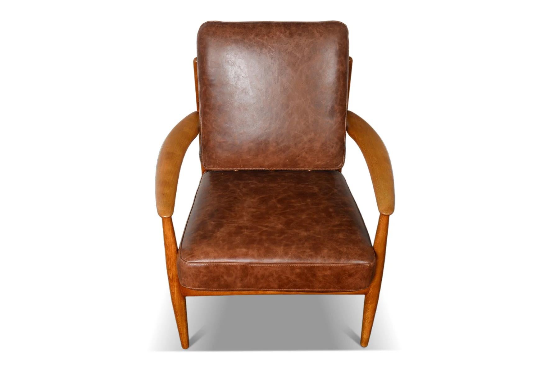 Grete Jalk Model 118 Lounge Chair In Beech 2
