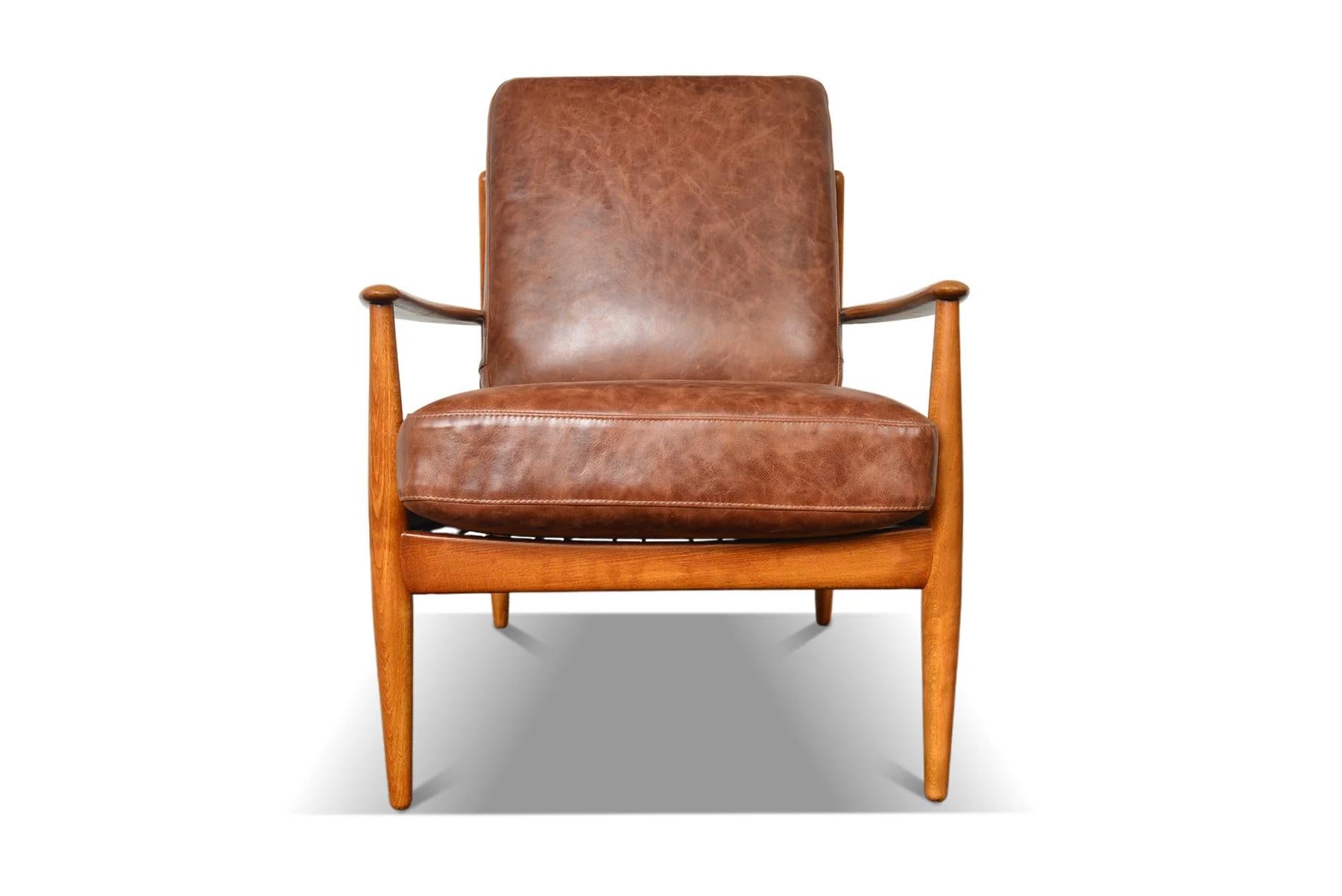 Grete Jalk Model 118 Lounge Chair In Beech 3