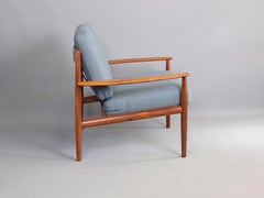 Grete Jalk Model 118 Rosewood Lounge Chair Danish 1960s