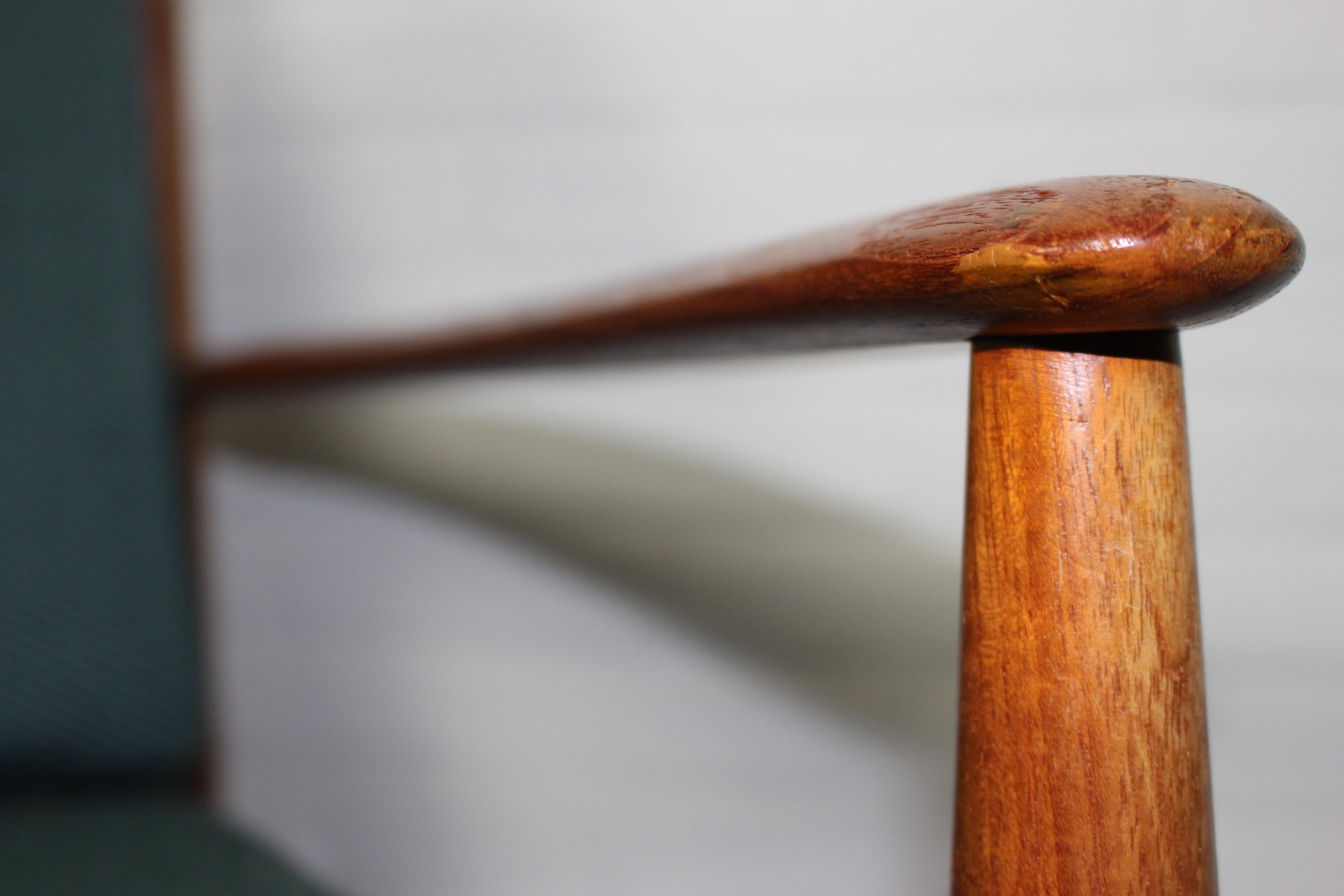 Grete Jalk Model 118 Three-Seat Teak Sofa for France & Son, Denmark, 1963 1