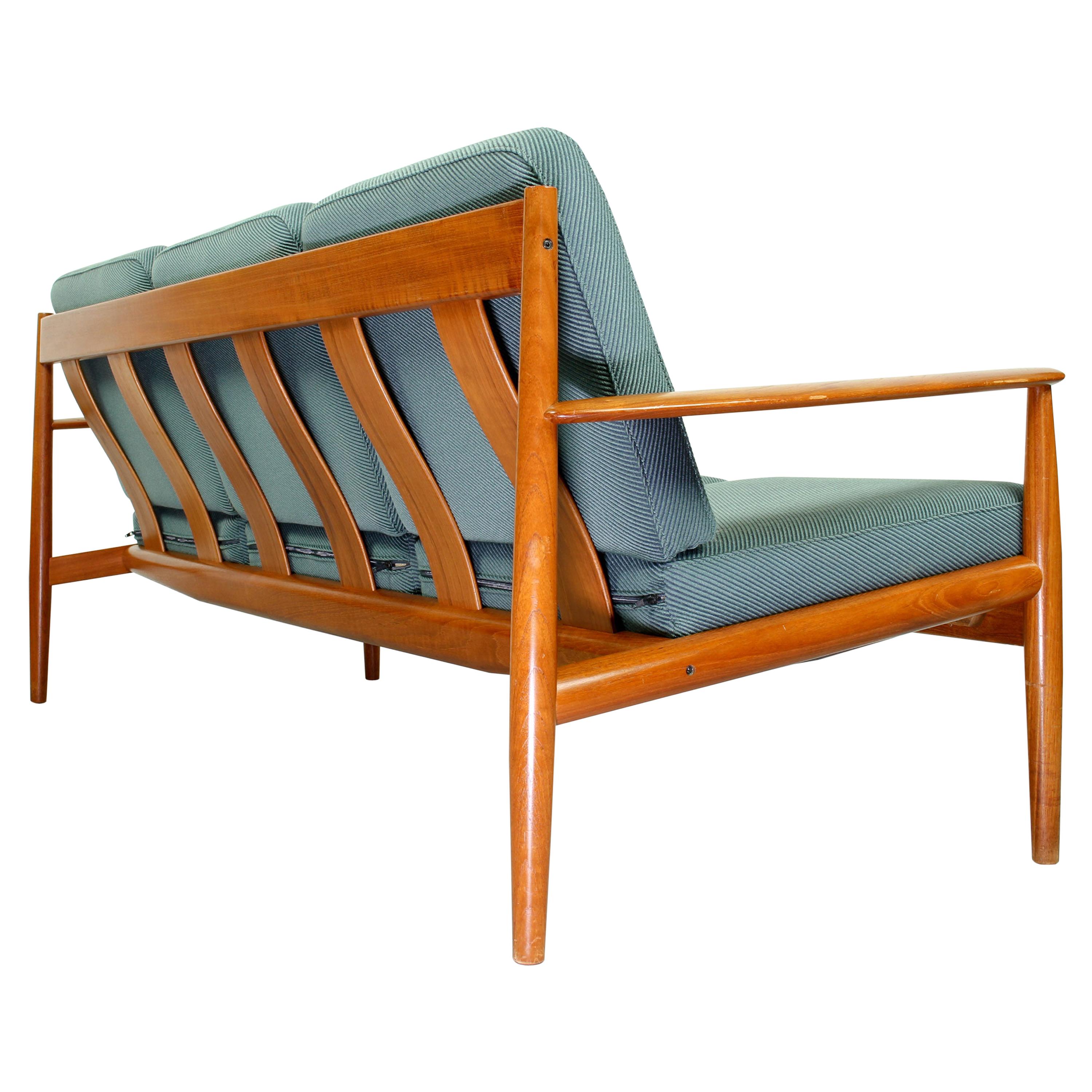 Grete Jalk Model 118 Three-Seat Teak Sofa for France & Son, Denmark, 1963