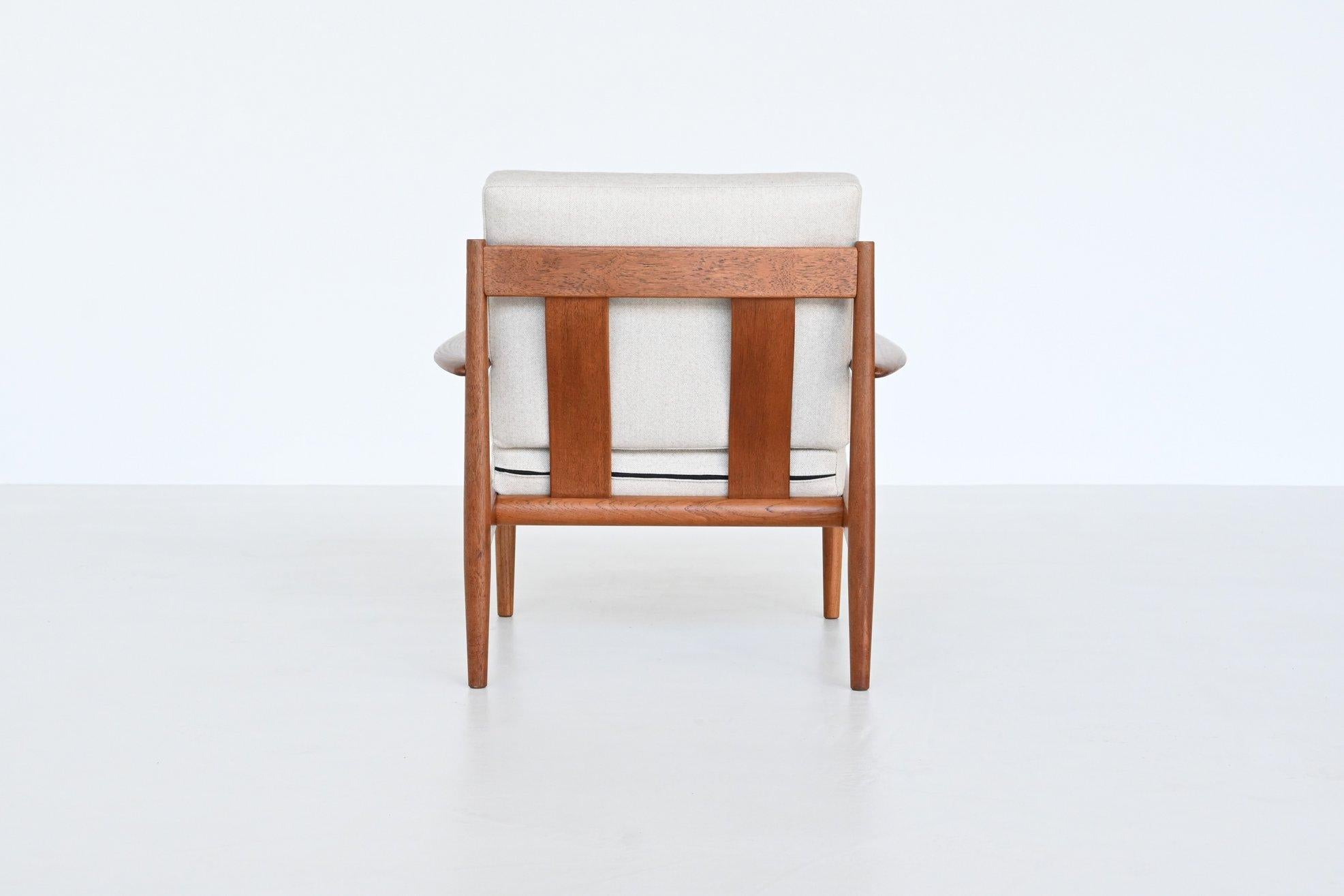 Danish Grete Jalk model 128 lounge chair France & Son Denmark 1960 For Sale