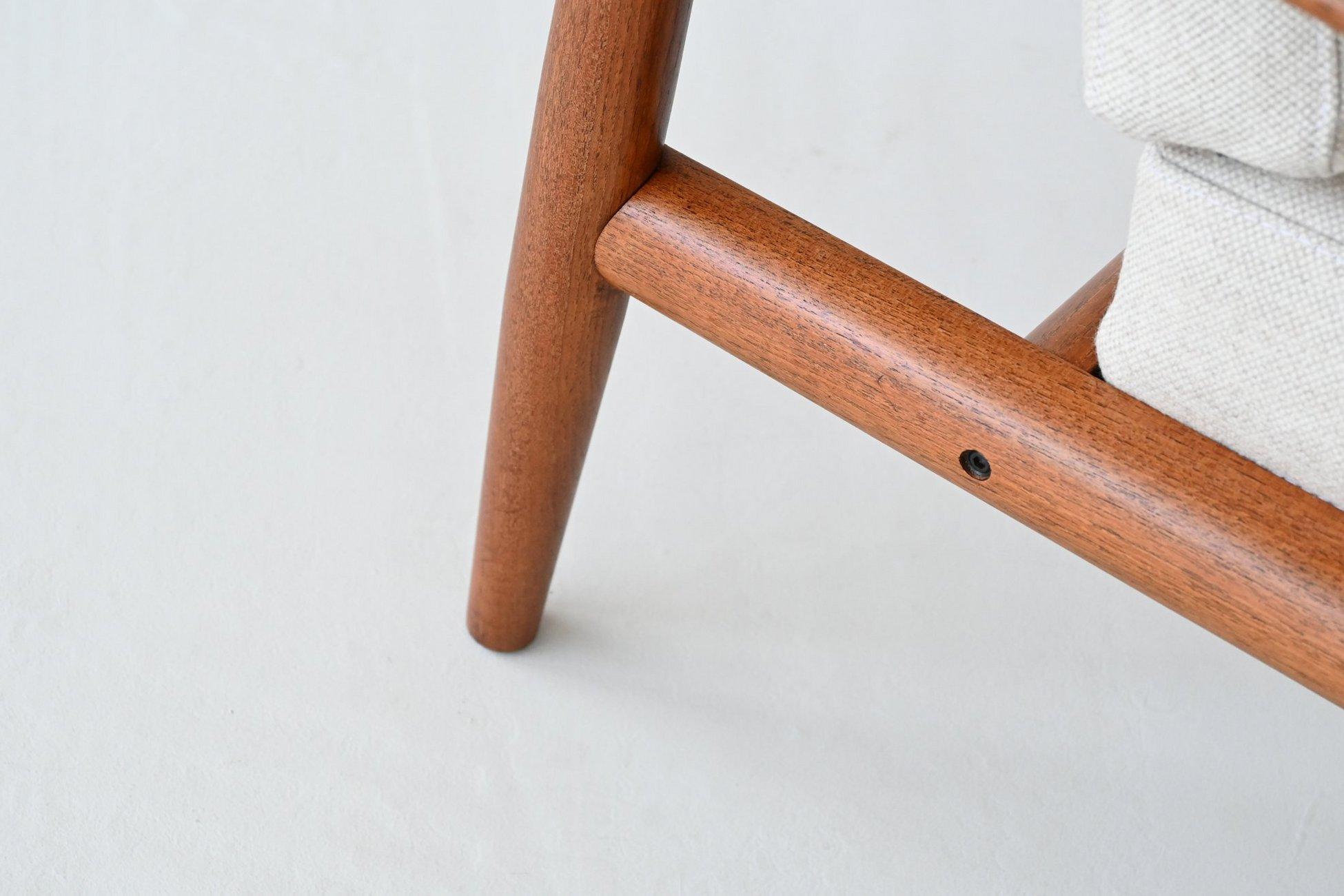 Chaise longue Grete Jalk modèle 128 en teck France & Son Danemark 1960 en vente 5