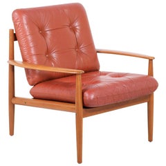 Grete Jalk Model-128 Teak Lounge Chair for France & Søn