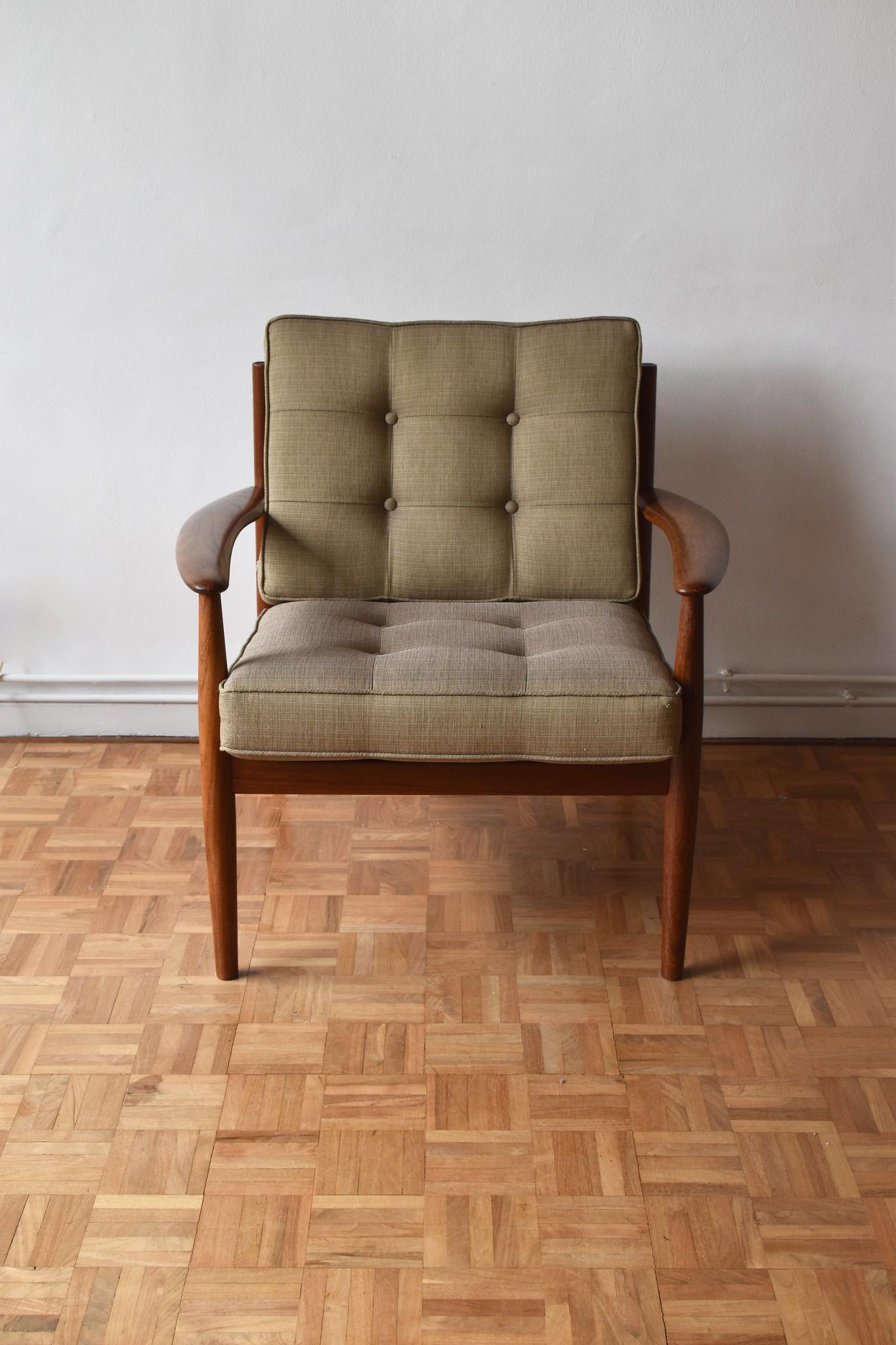 Grete Jalk Model 128 Teak Lounge Chair for France & Son 6