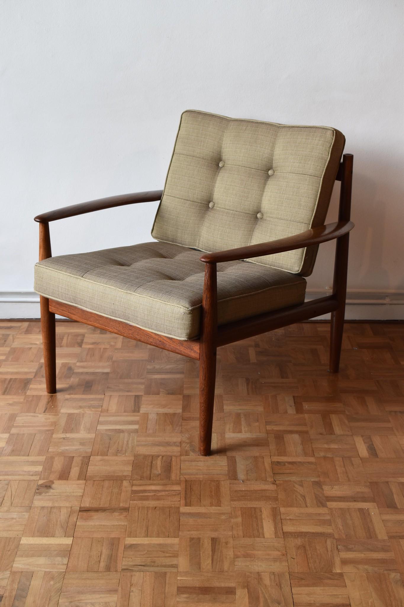 Grete Jalk Model 128 Teak Lounge Chair for France & Son 7
