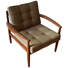 Grete Jalk Model 128 Teak Lounge Chair for France & Son