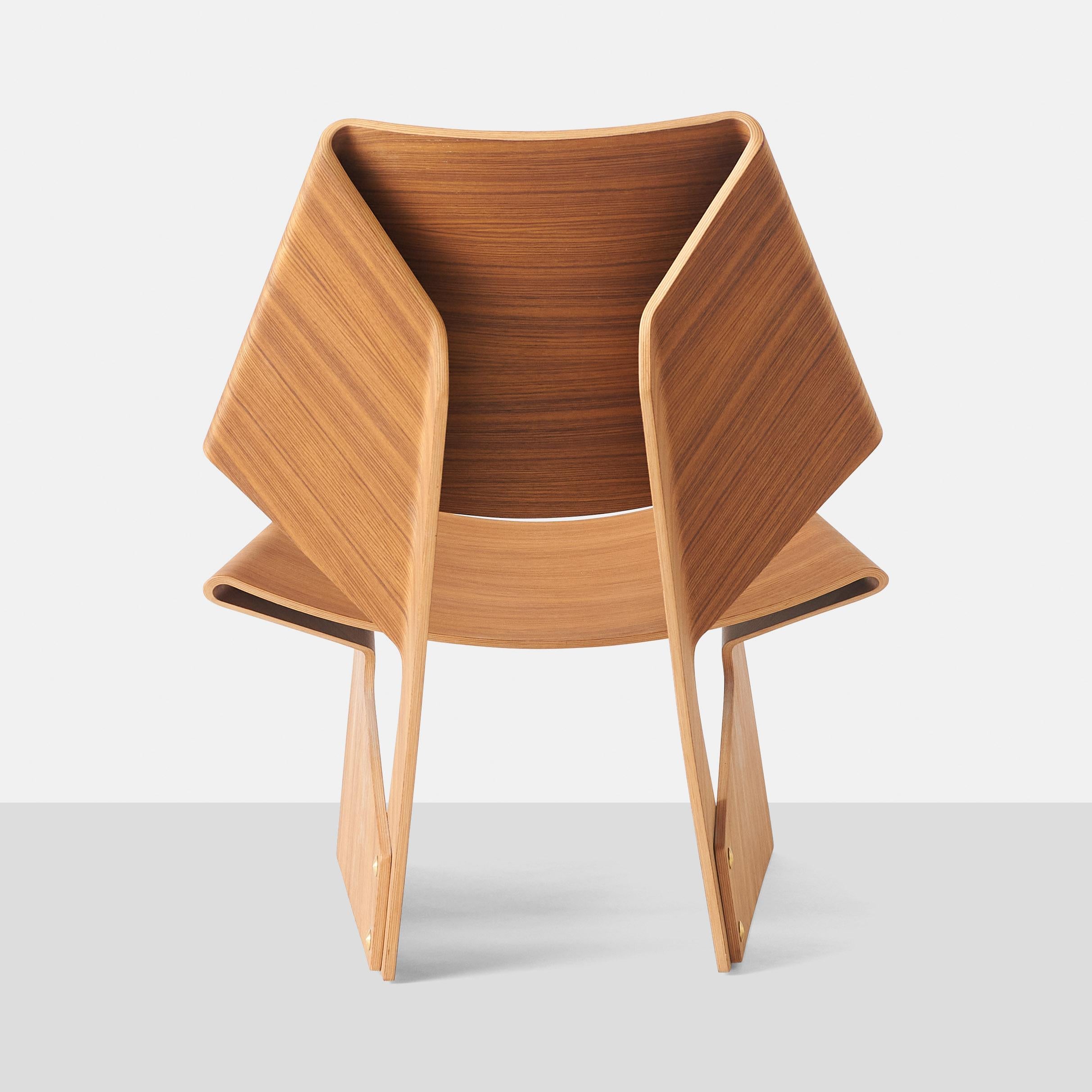 Danish Grete Jalk Molded Plywood GJ Chair For Sale