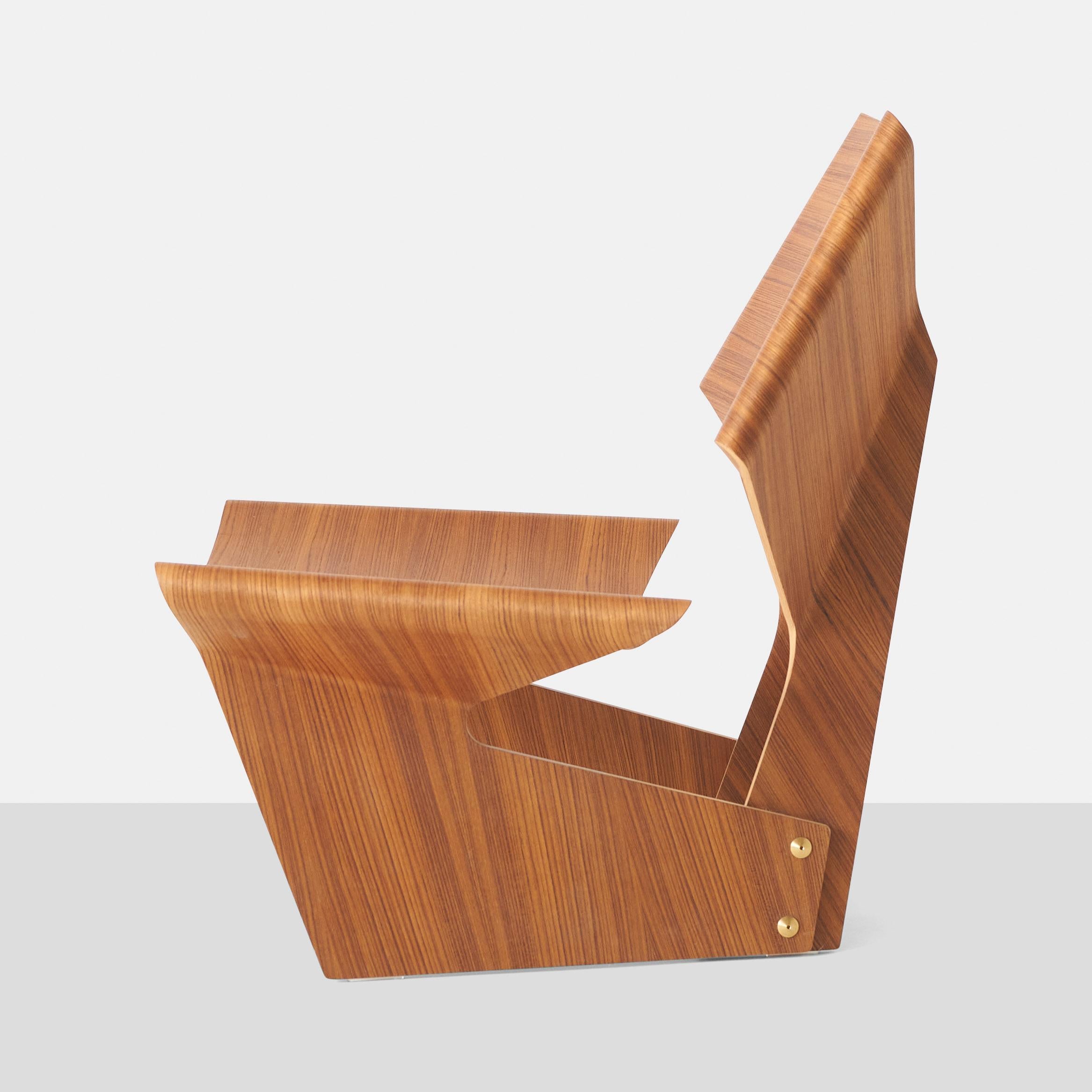 Grete Jalk Molded Plywood GJ Chair In Good Condition For Sale In San Francisco, CA