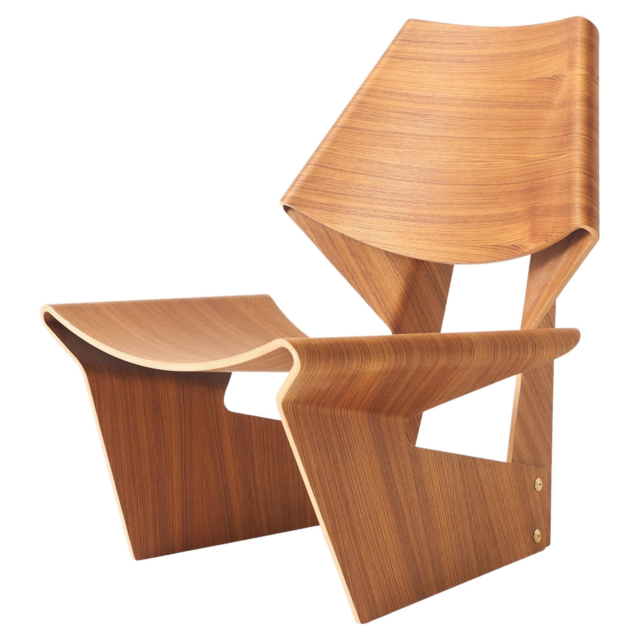 Grete Jalk Molded Plywood GJ Chair For Sale