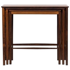 Grete Jalk Nesting Tables in Rosewood by P. Jeppesen in Denmark