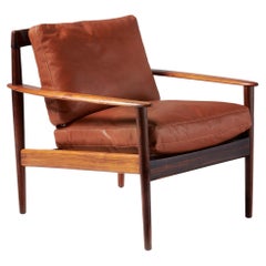 Grete Jalk PJ-56 Rosewood Lounge, Chair 1950s