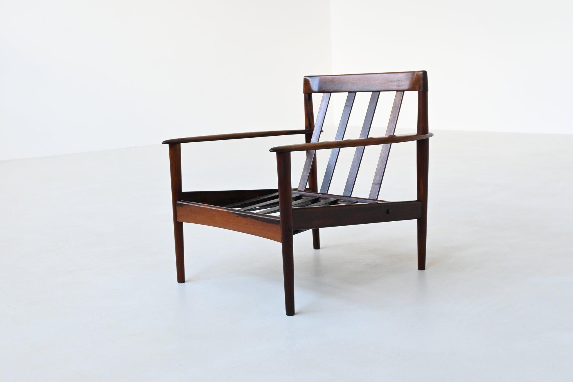 Sillón Grete Jalk 'PJ56' palisandro P. Jepessen Dinamarca 1960 en venta 11