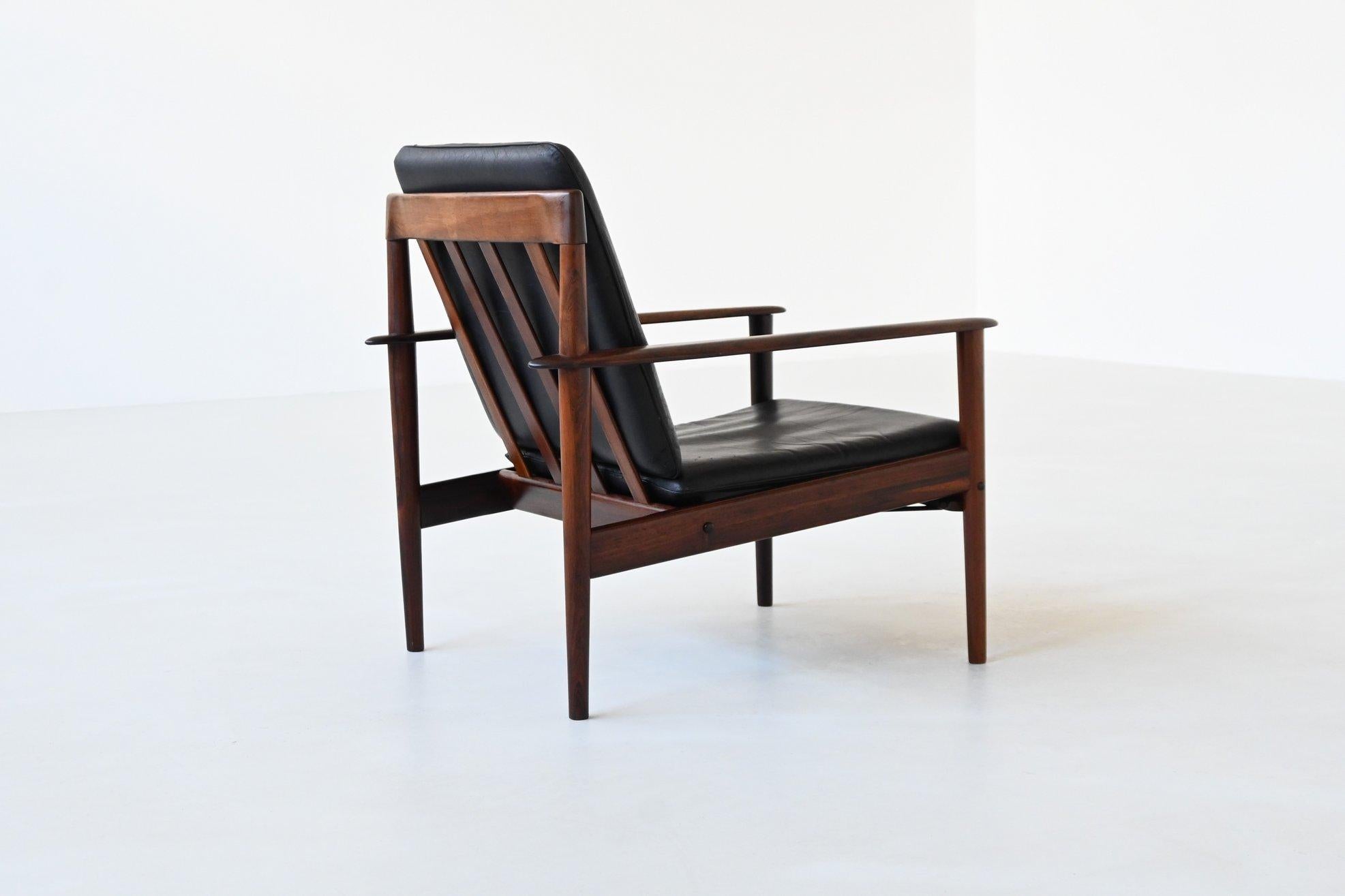 Sillón Grete Jalk 'PJ56' palisandro P. Jepessen Dinamarca 1960 Escandinavo moderno en venta