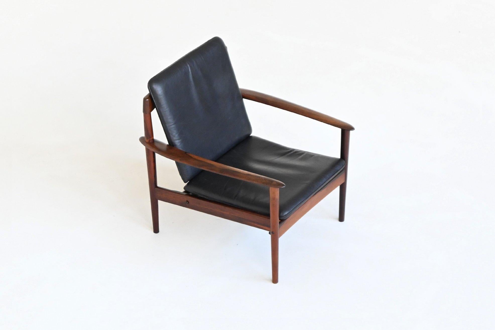 Sillón Grete Jalk 'PJ56' palisandro P. Jepessen Dinamarca 1960 en Bueno estado para la venta en Etten-Leur, NL