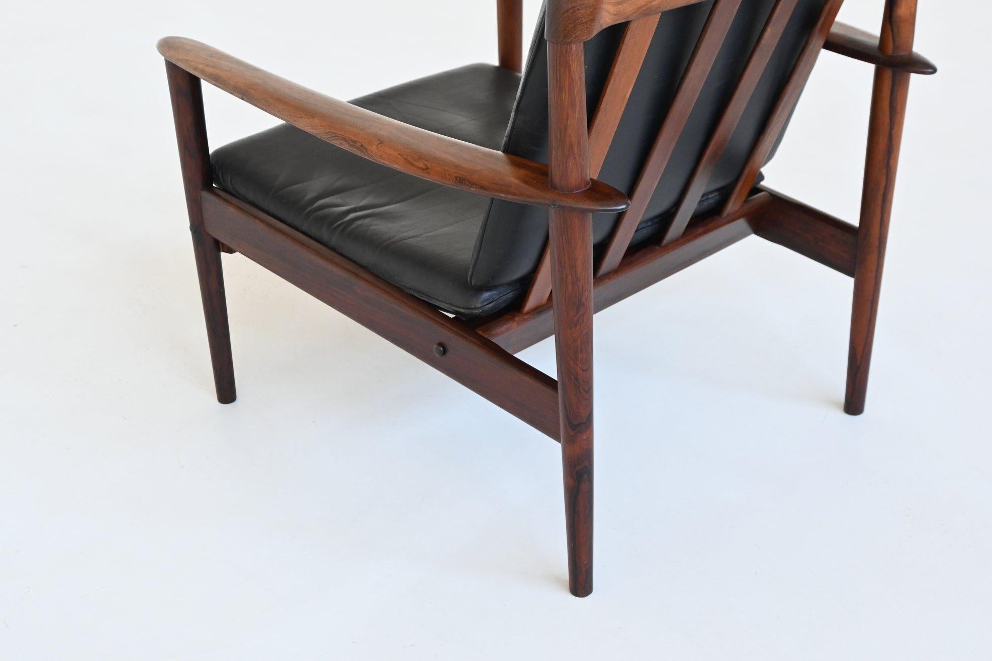 Sillón Grete Jalk 'PJ56' palisandro P. Jepessen Dinamarca 1960 en venta 1