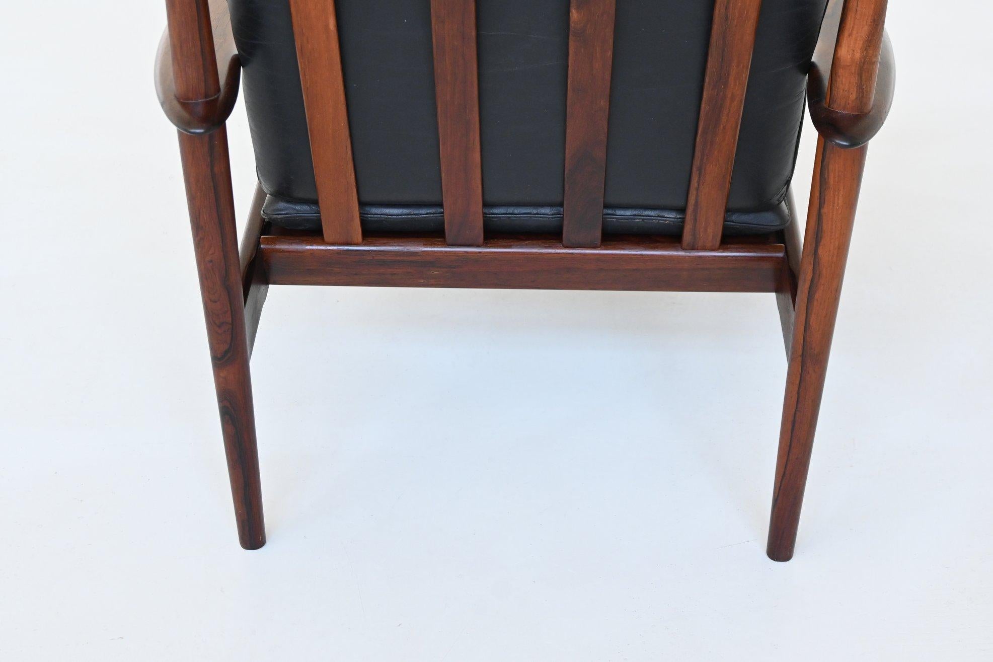 Sillón Grete Jalk 'PJ56' palisandro P. Jepessen Dinamarca 1960 en venta 2