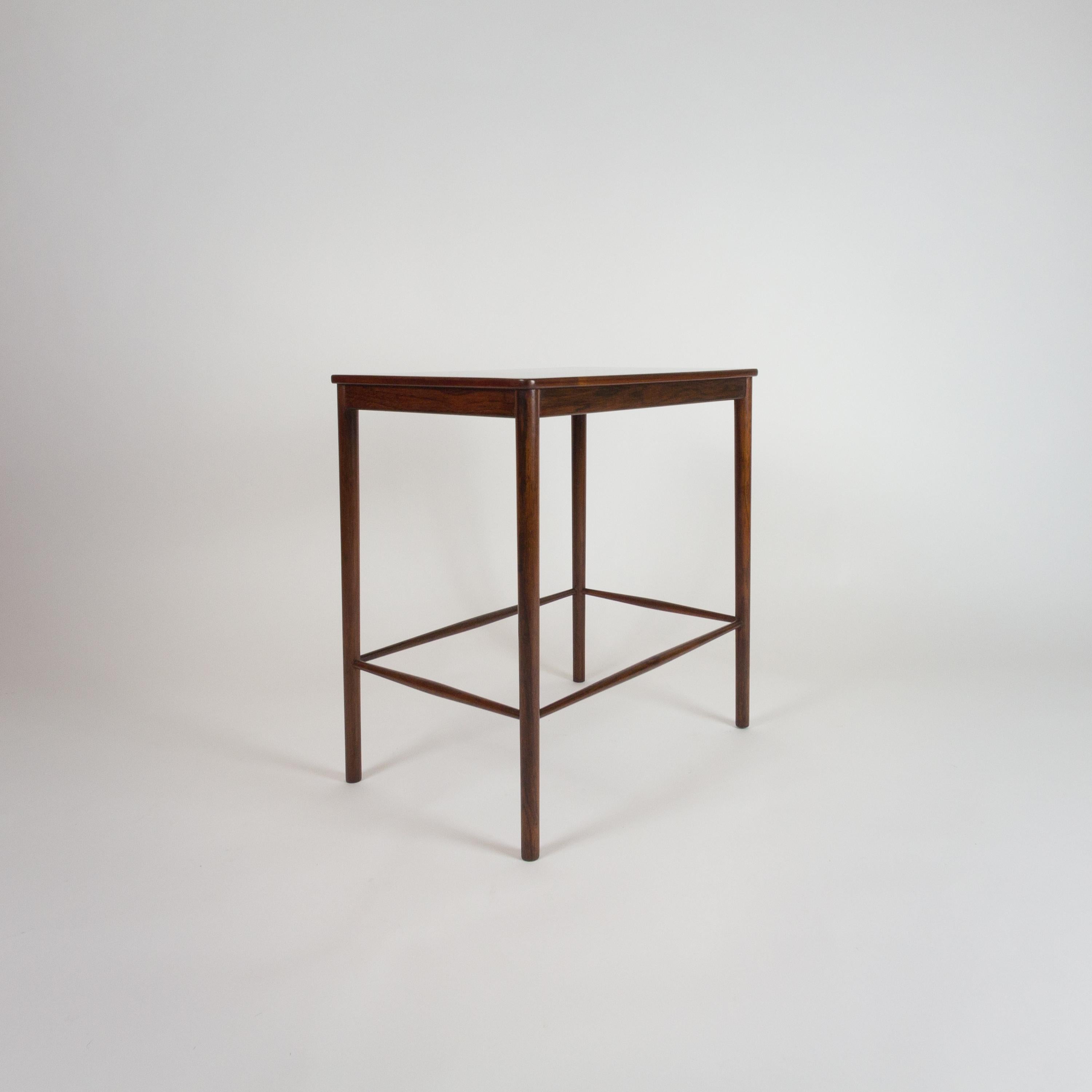 Grete Jalk Rosewood Nesting Tables by Poul Jeppesen, Denmark, 1959 12