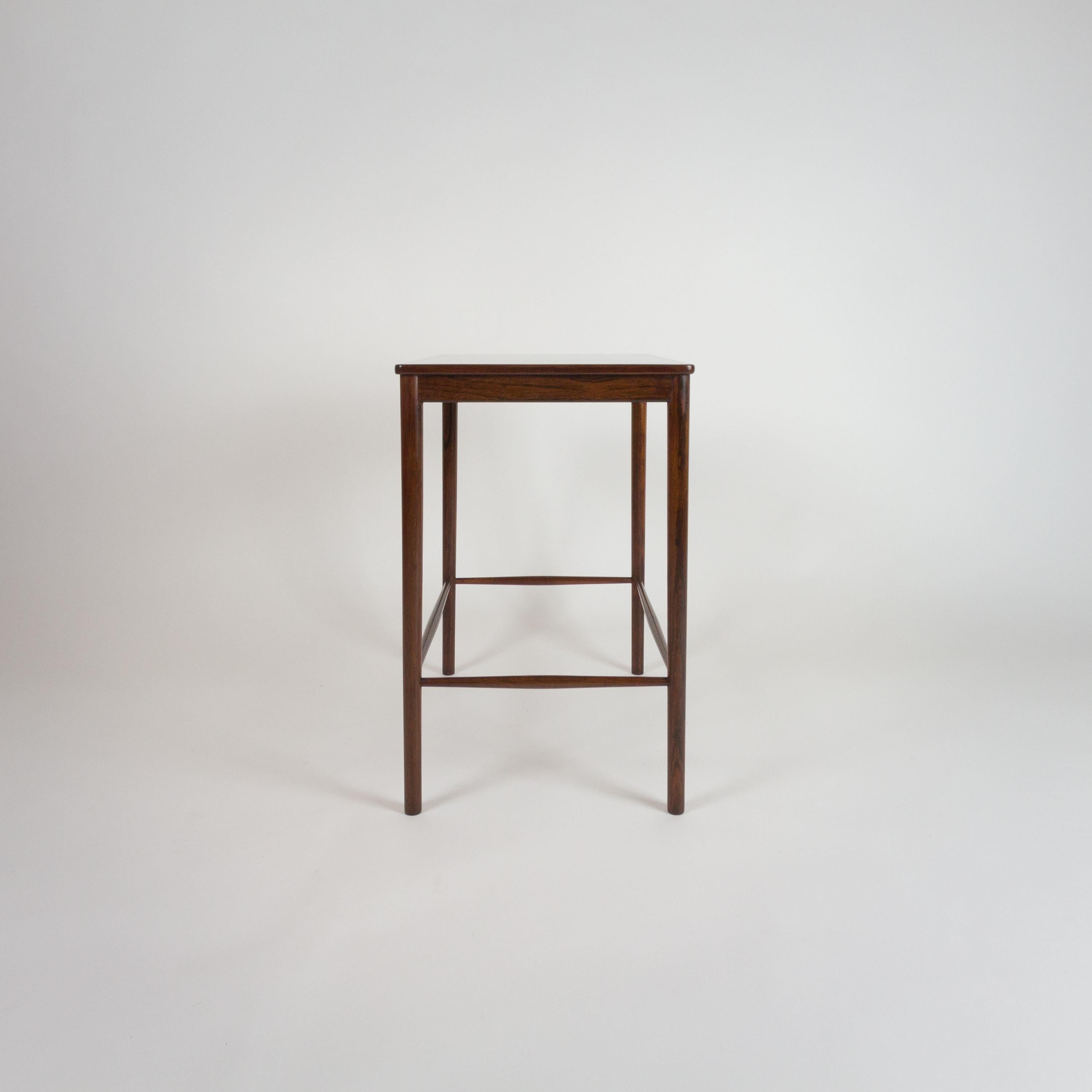 Grete Jalk Rosewood Nesting Tables by Poul Jeppesen, Denmark, 1959 13