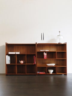 Grete Jalk Scandinavian Mid-Century Modern Design Teak Bookcases, 1950s