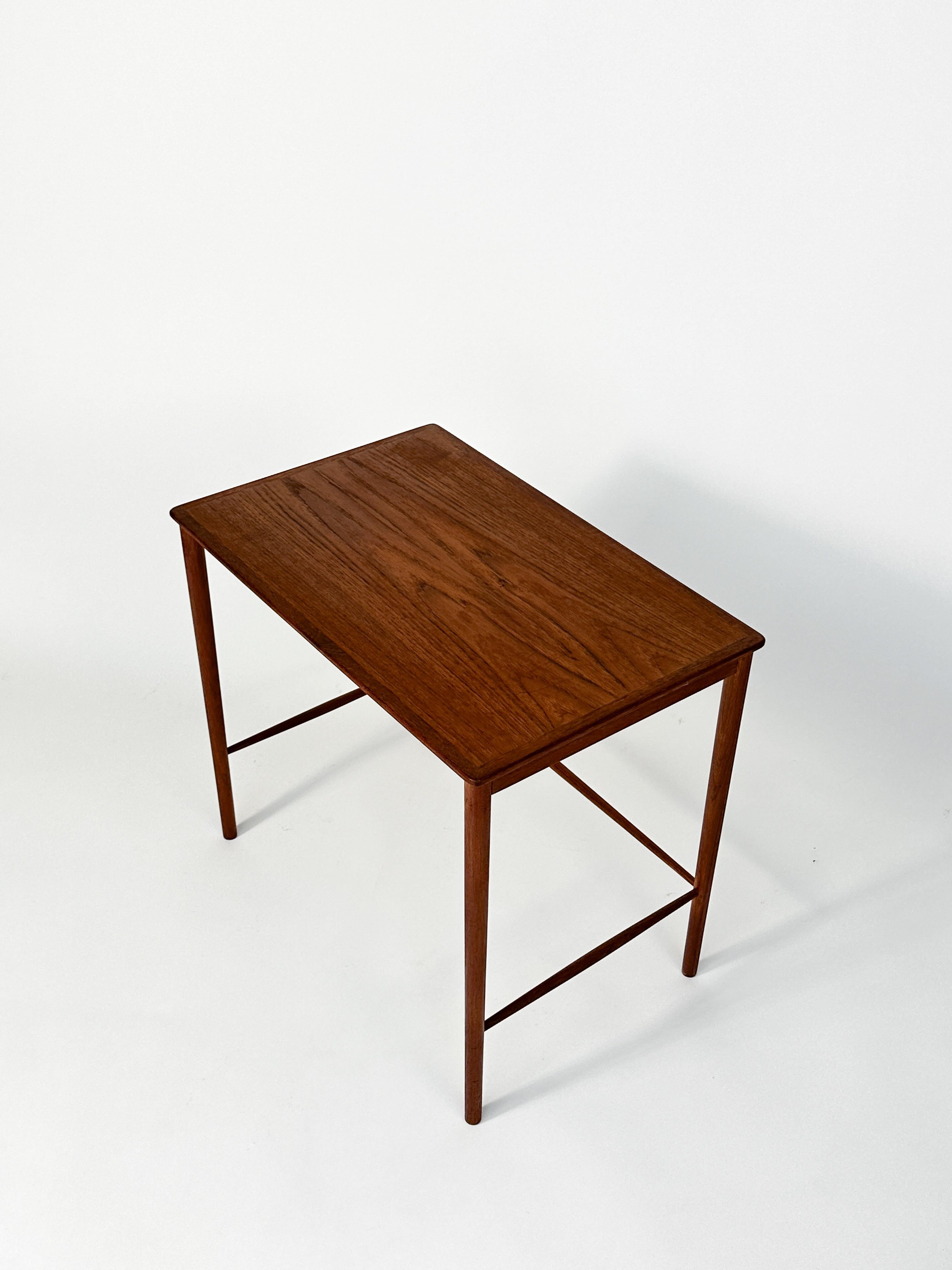 Danish Grete Jalk Side Table Teak P Jeppesen Denmark End Table Nesting Table 1960s