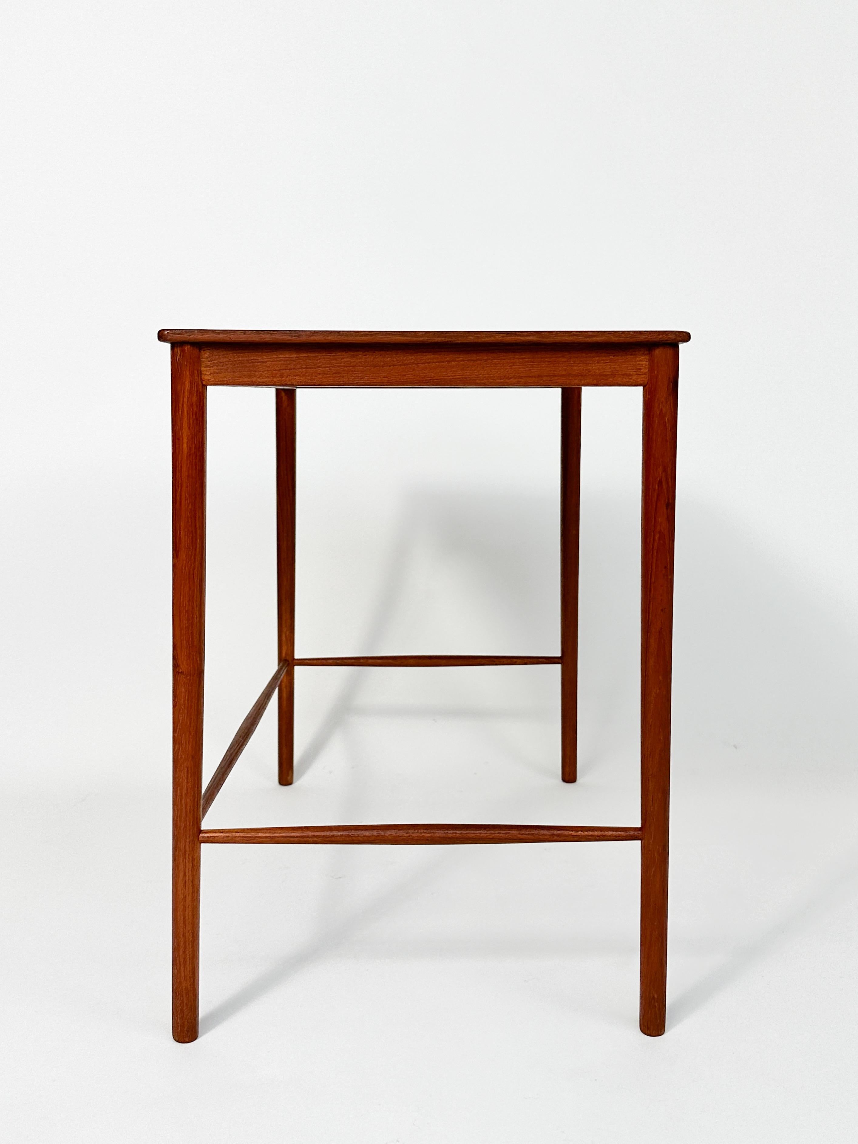Mid-20th Century Grete Jalk Side Table Teak P Jeppesen Denmark End Table Nesting Table 1960s