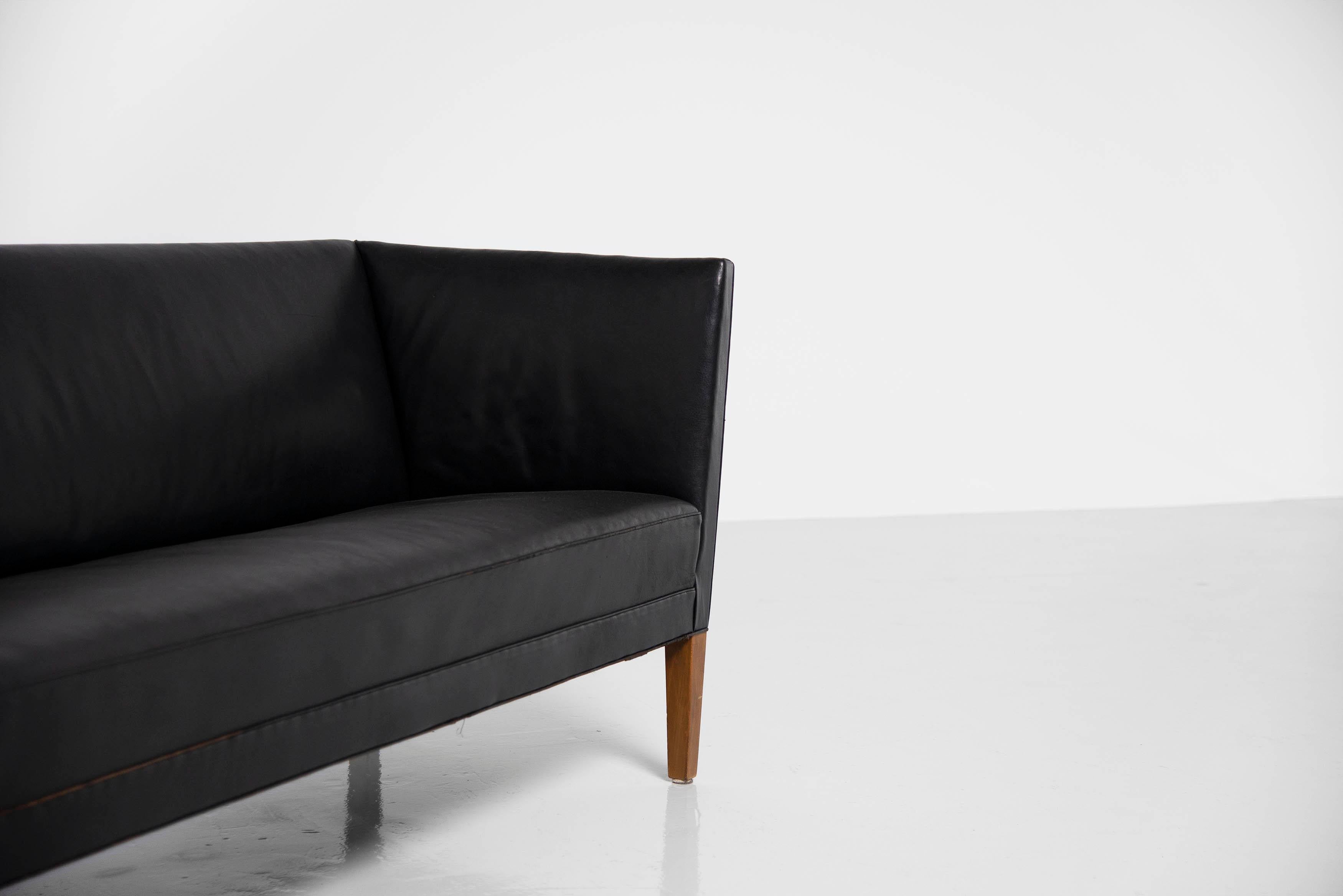 Mid-20th Century Grete Jalk Sofa JH180 Johannes Hansen, Denmark, 1955 For Sale