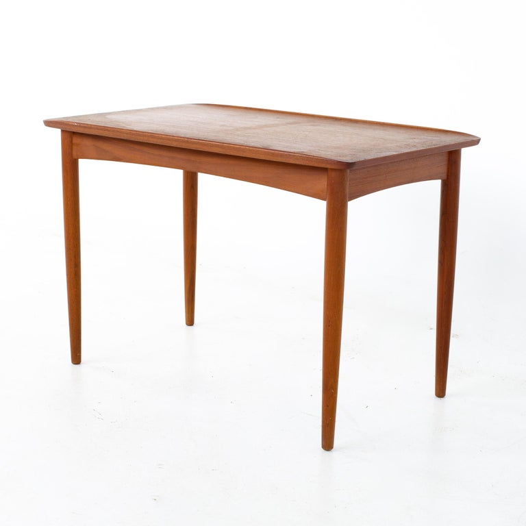 Mid-20th Century Grete Jalk Style Mid Century Danish Teak Side End Tables, a Pair For Sale