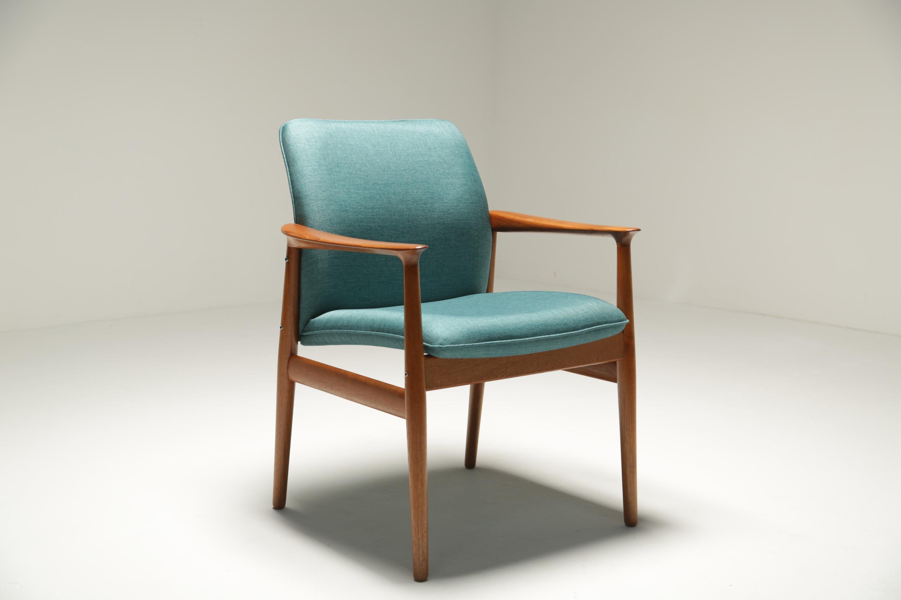 Danish Grete Jalk Teak Armchairs For Sale