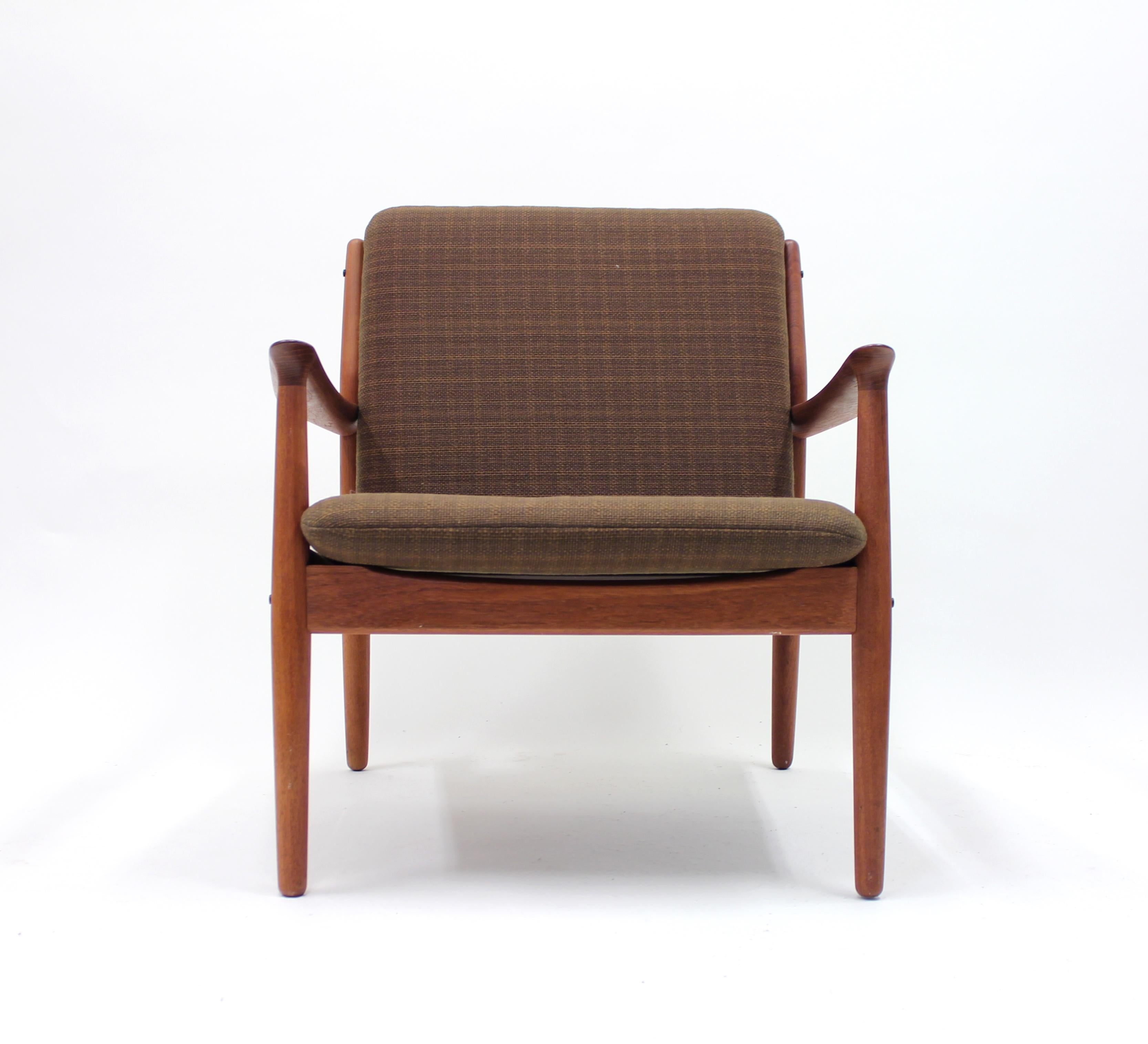 Scandinavian Modern Grete Jalk, teak easy chair, Glostrup Møbelfabrik, 1950s