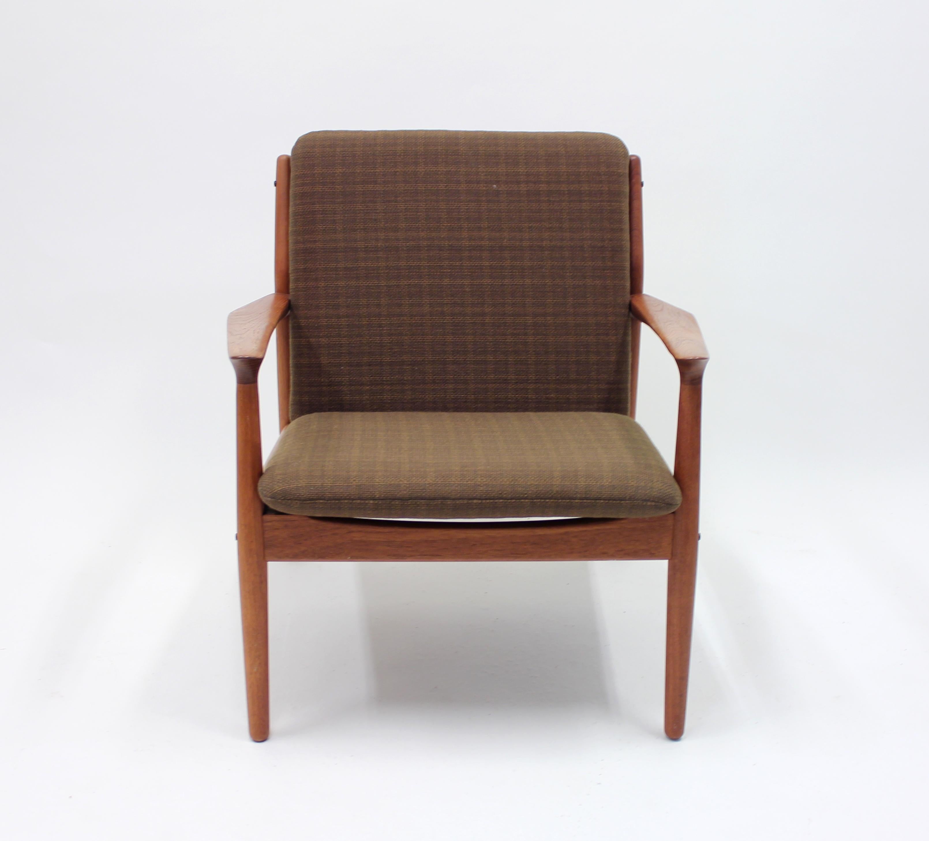 Danish Grete Jalk, teak easy chair, Glostrup Møbelfabrik, 1950s