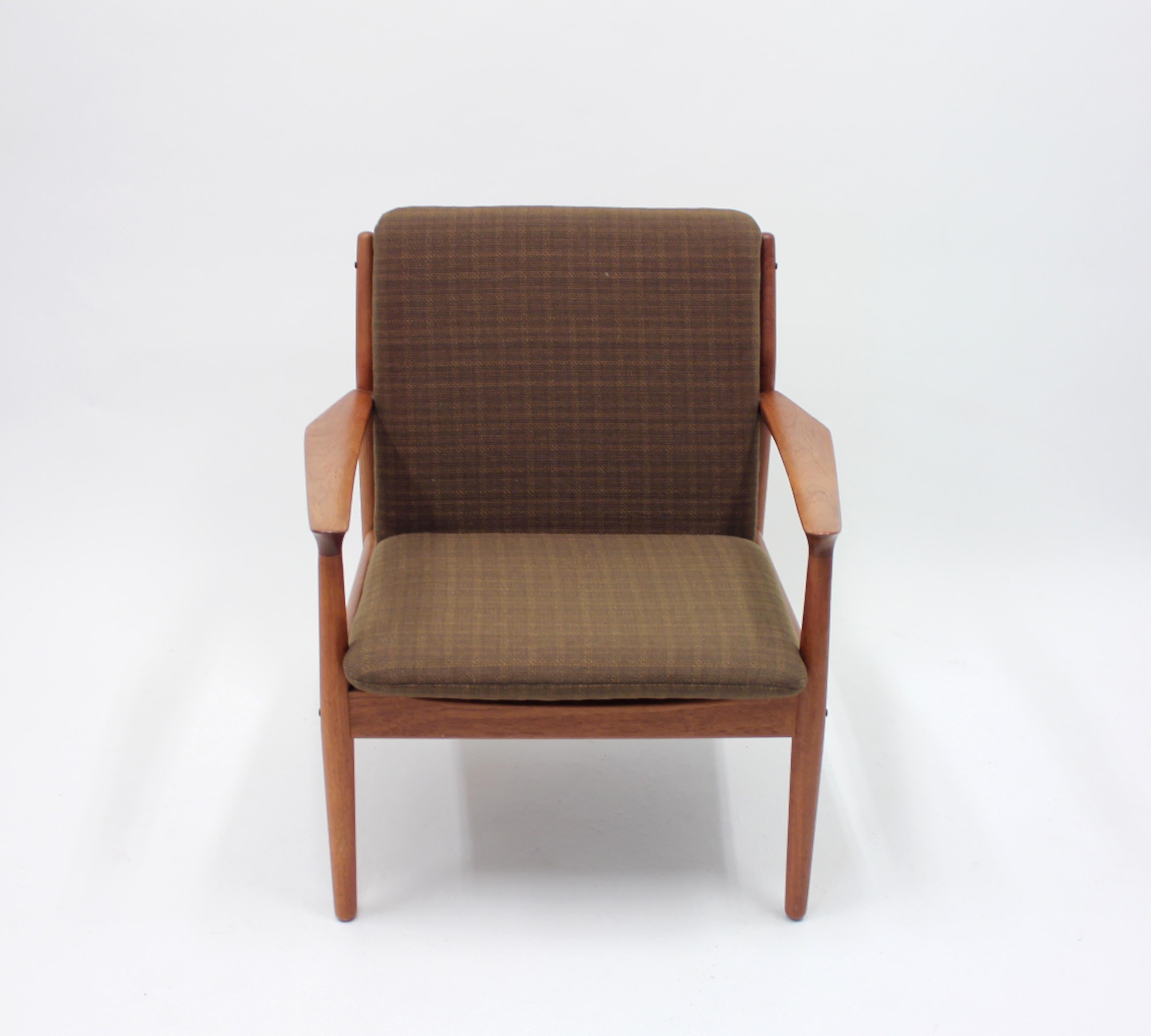 Grete Jalk, teak easy chair, Glostrup Møbelfabrik, 1950s In Good Condition In Uppsala, SE