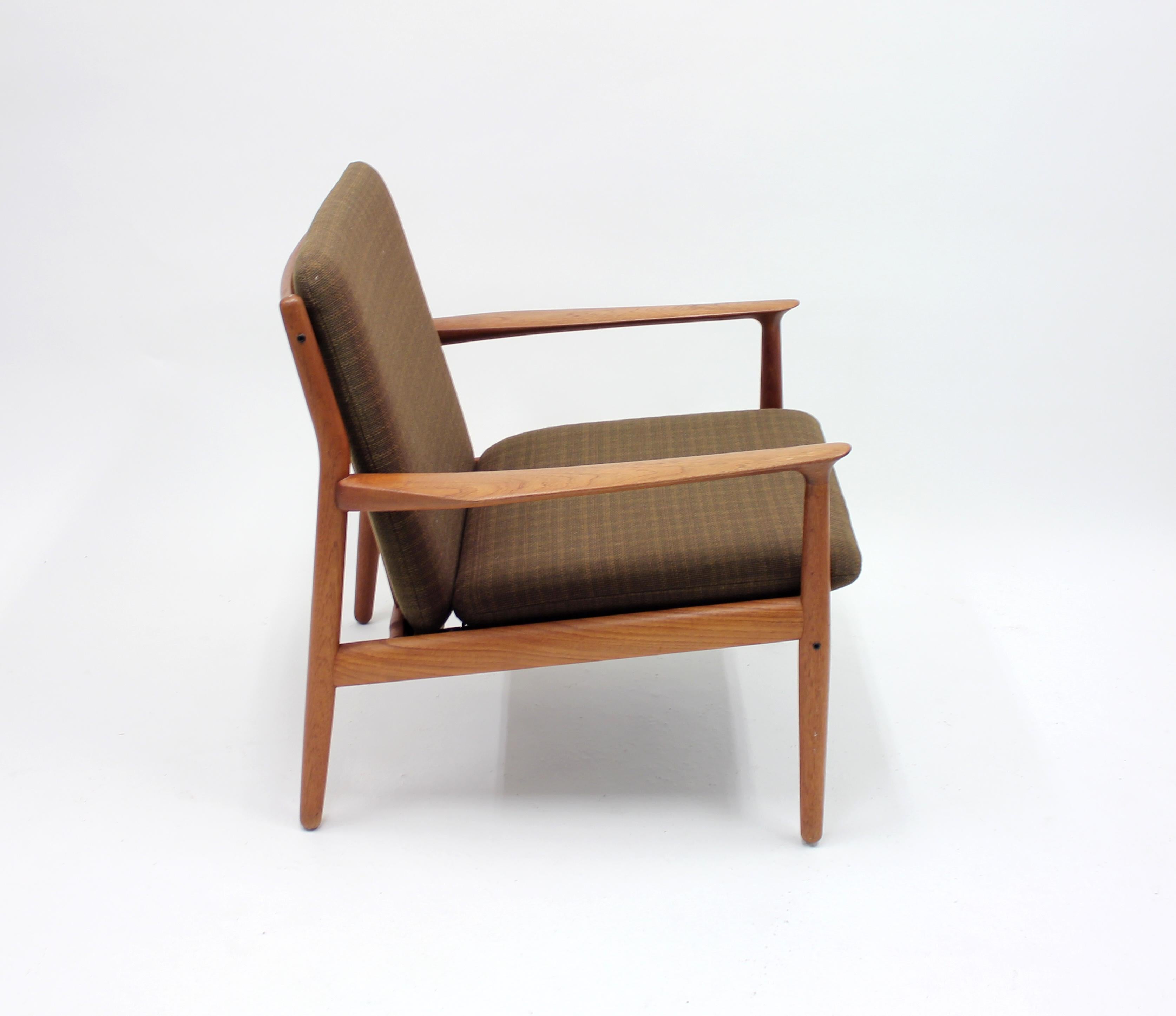 Mid-20th Century Grete Jalk, teak easy chair, Glostrup Møbelfabrik, 1950s