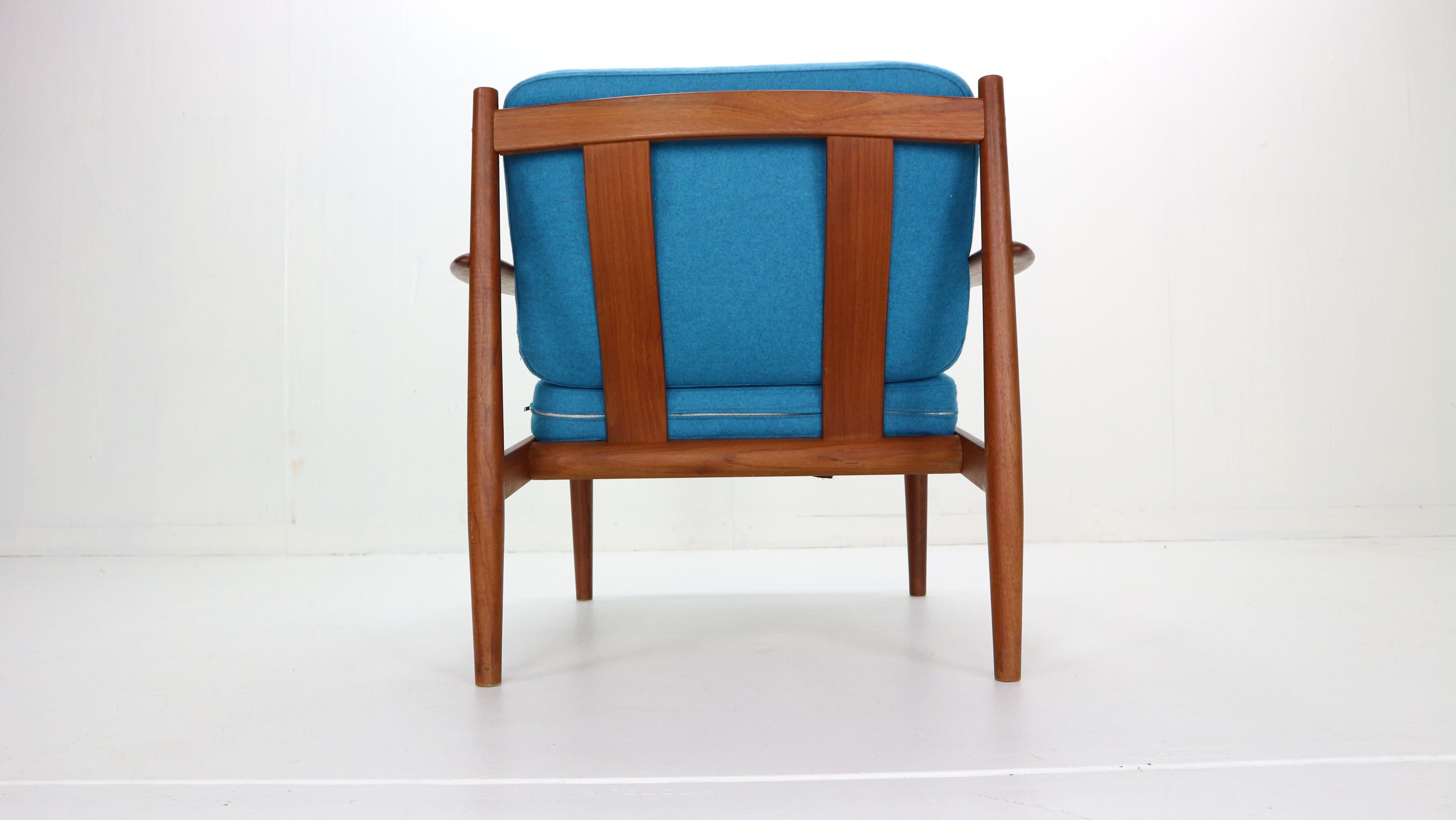  Grete Jalk Teak Lounge Armchair For France & Søn, 1960s, Denmark 1