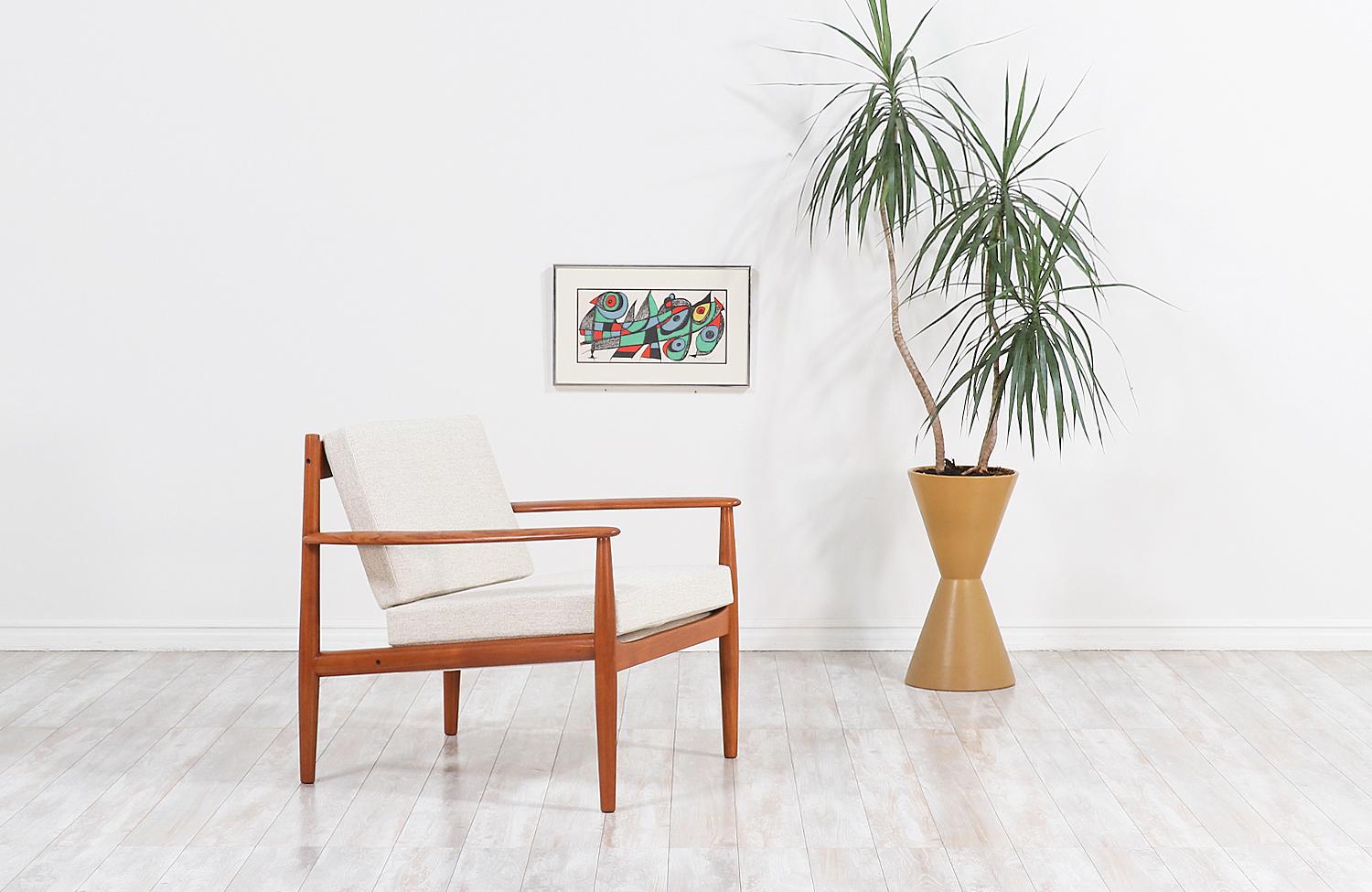 Mid-Century Modern Grete Jalk Teak Lounge Chair for France & Søn
