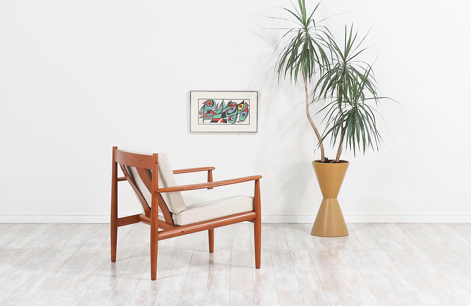 Danish Grete Jalk Teak Lounge Chair for France & Søn